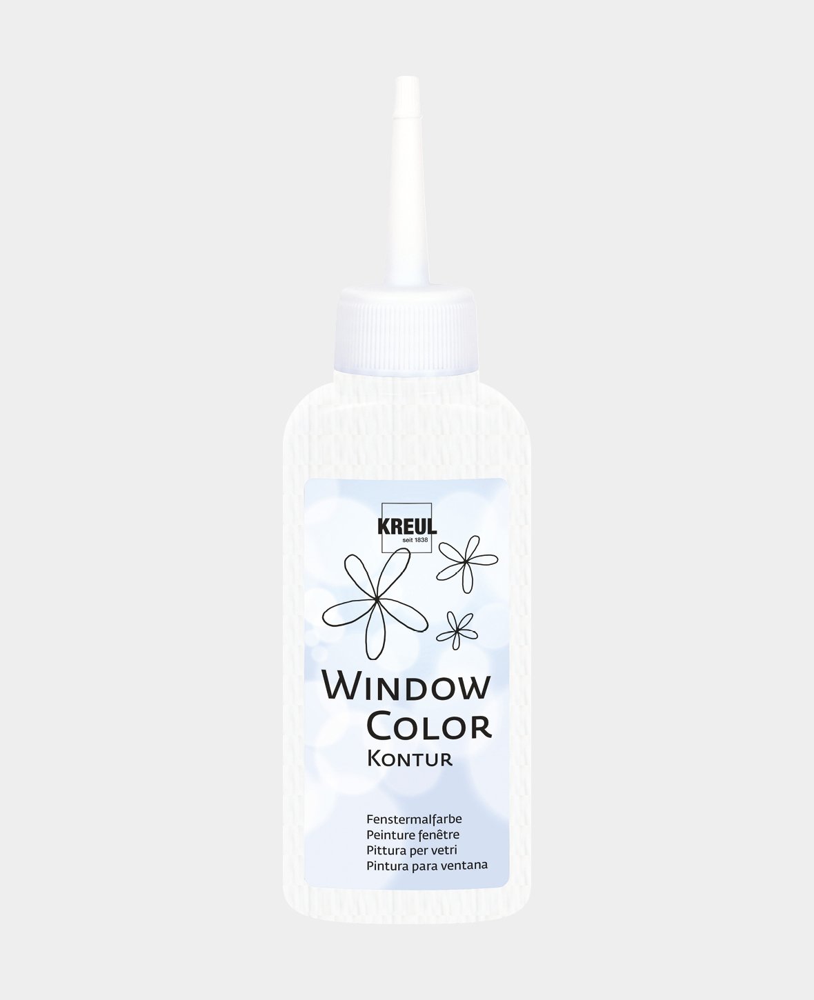 KREUL Window Color Konturenfarbe, Weiss, 80 ml