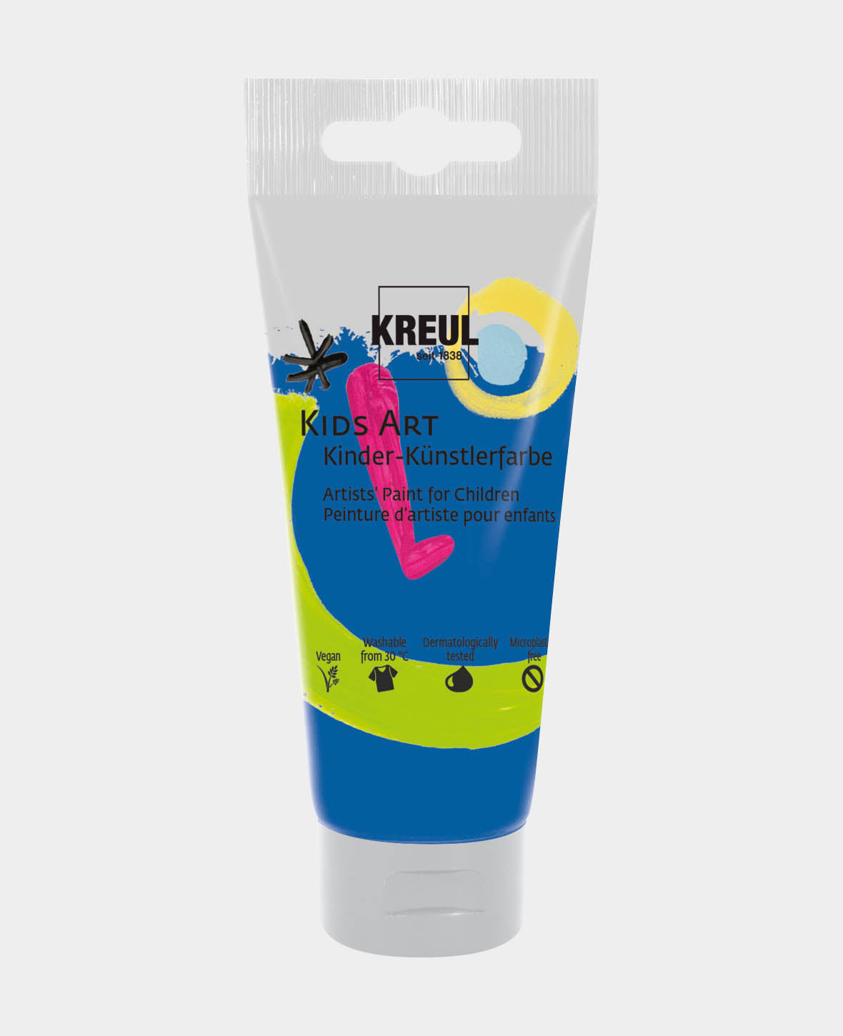 KREUL Kids Art Kinder-Künstlerfarbe, Königsblau, 75 ml, 1 Tube