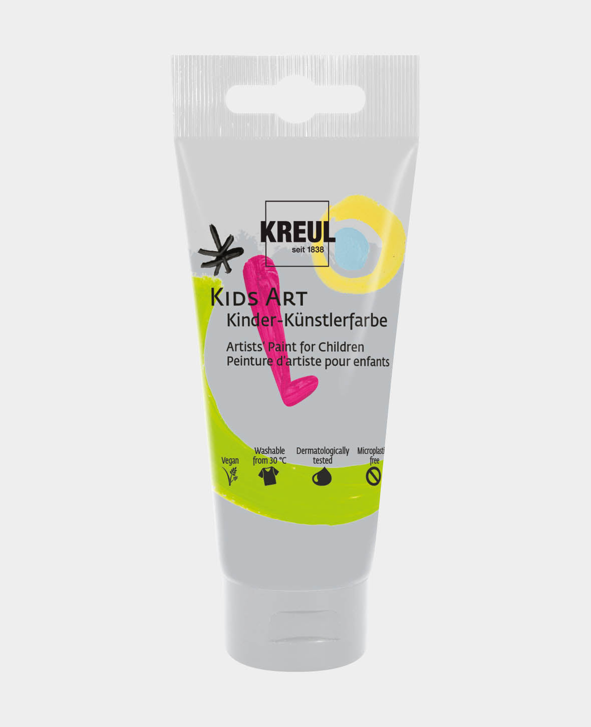 KREUL Kids Art Kinder-Künstlerfarbe, Silber, 75 ml, 1 Tube