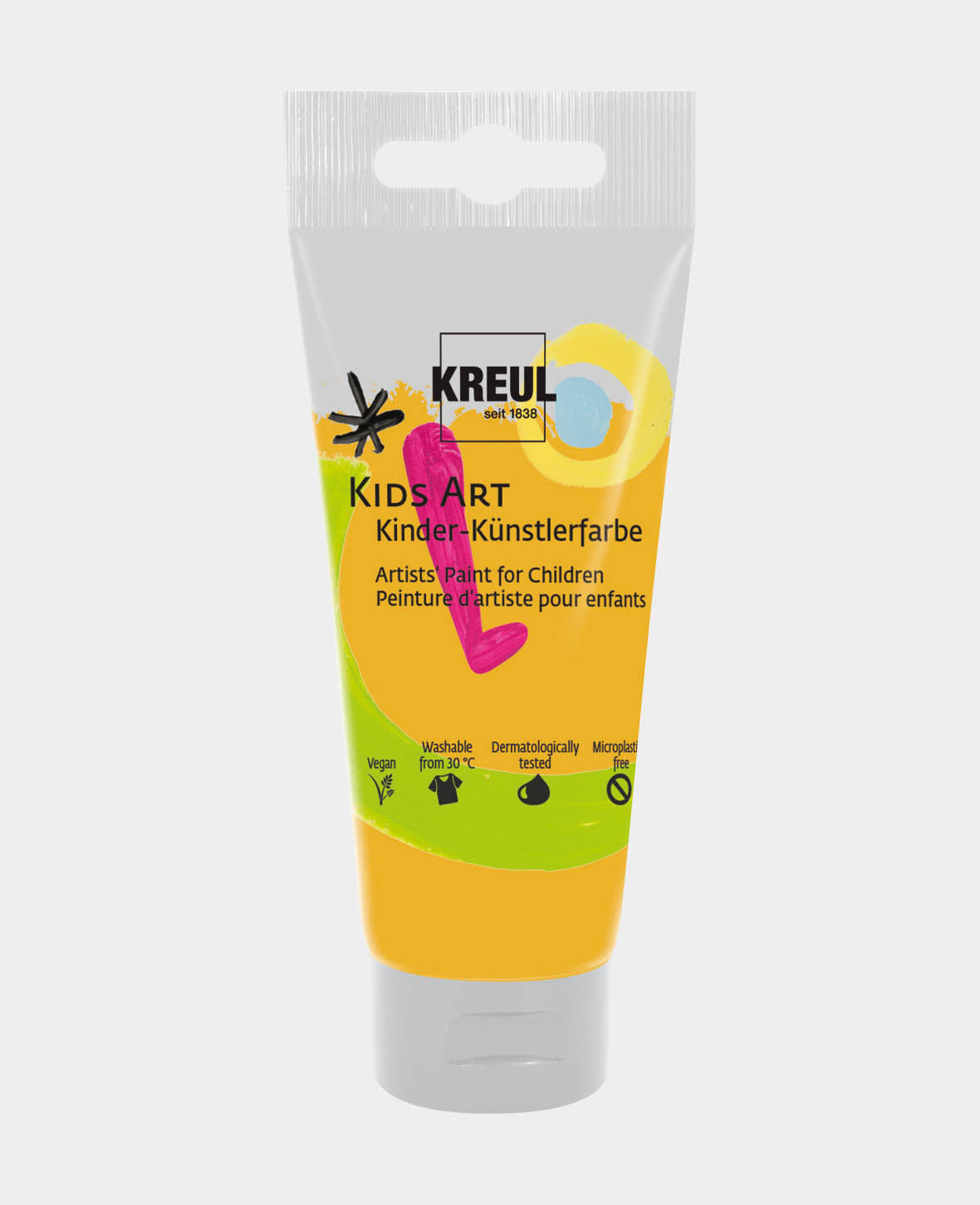 KREUL Kids Art Kinder-Künstlerfarbe, Gold, 75 ml, 1 Tube