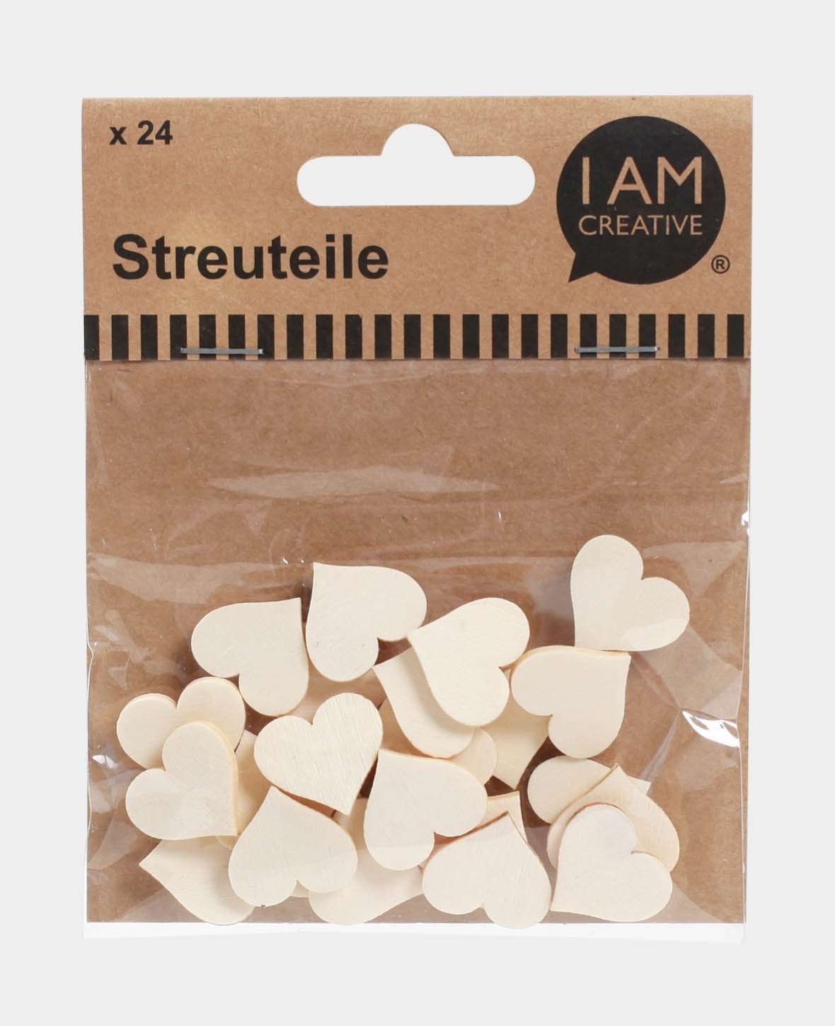 Coeurs à parsemer, naturels, 24 p.