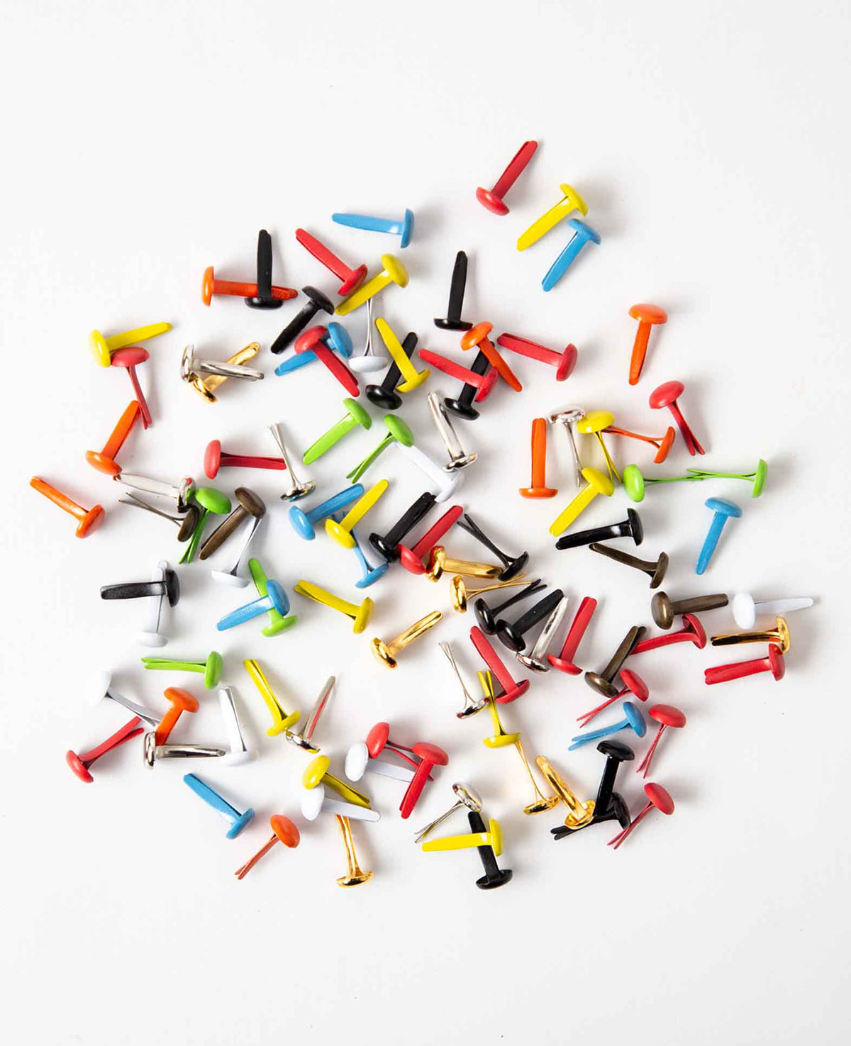Attaches parisiennes, Couleurs assorties, 100 pcs