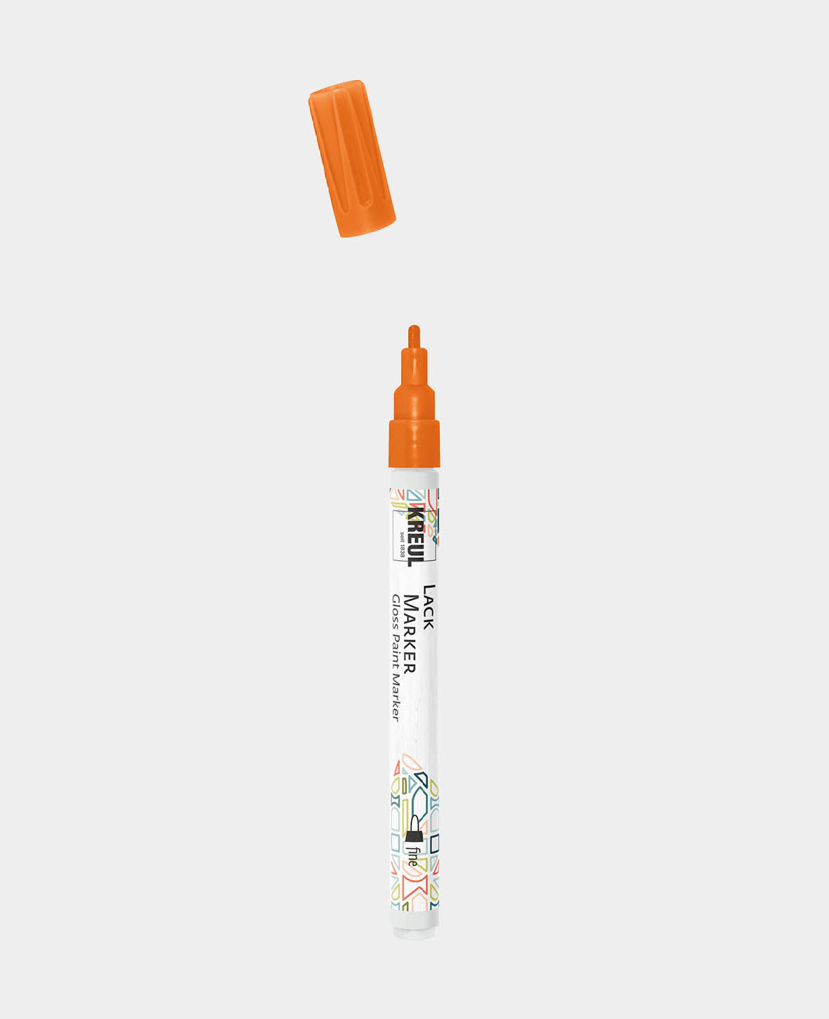 KREUL Marqueur de peinture laquée fin orange 1-2 mm