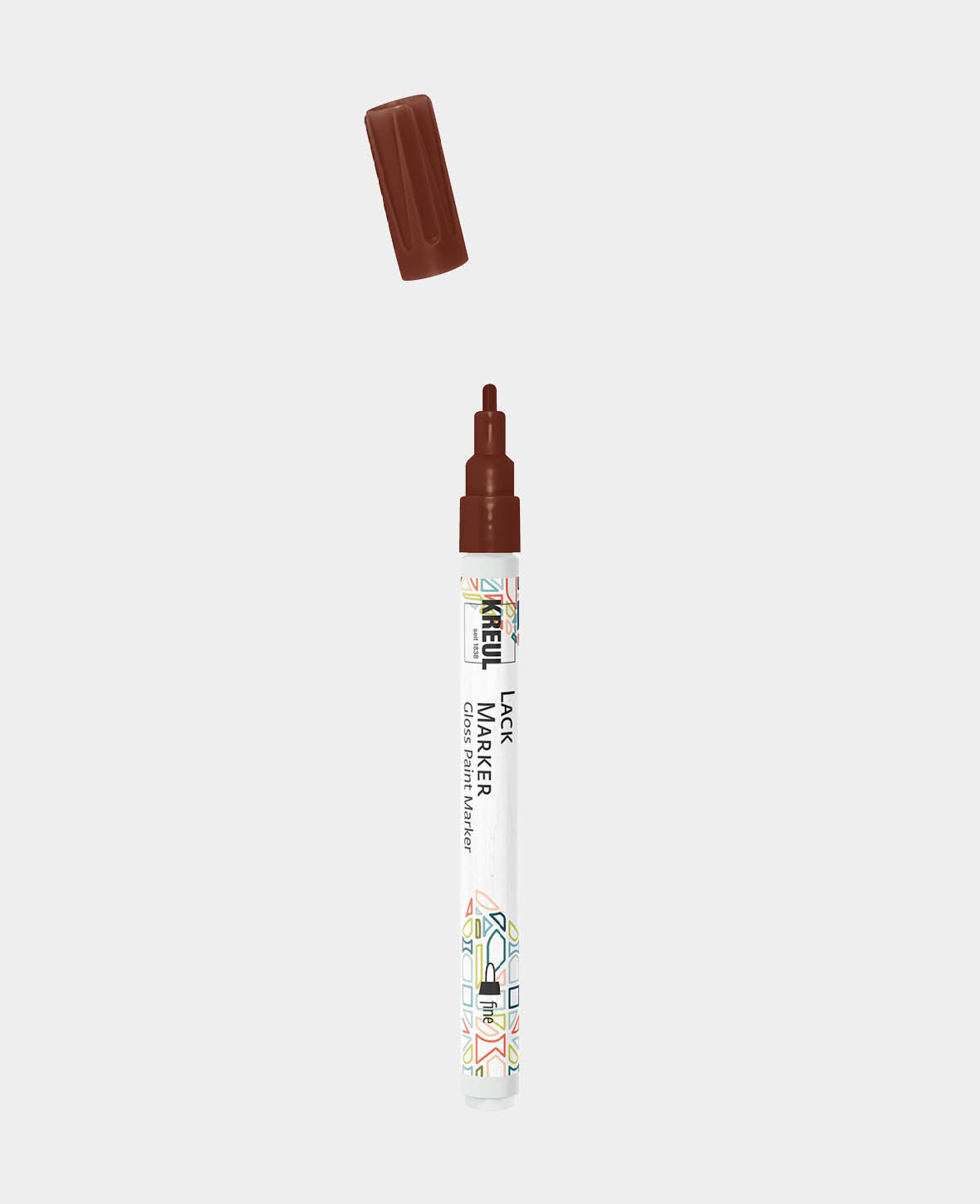 KREUL Marqueur à peinture laque fine Marron 1-2 mm