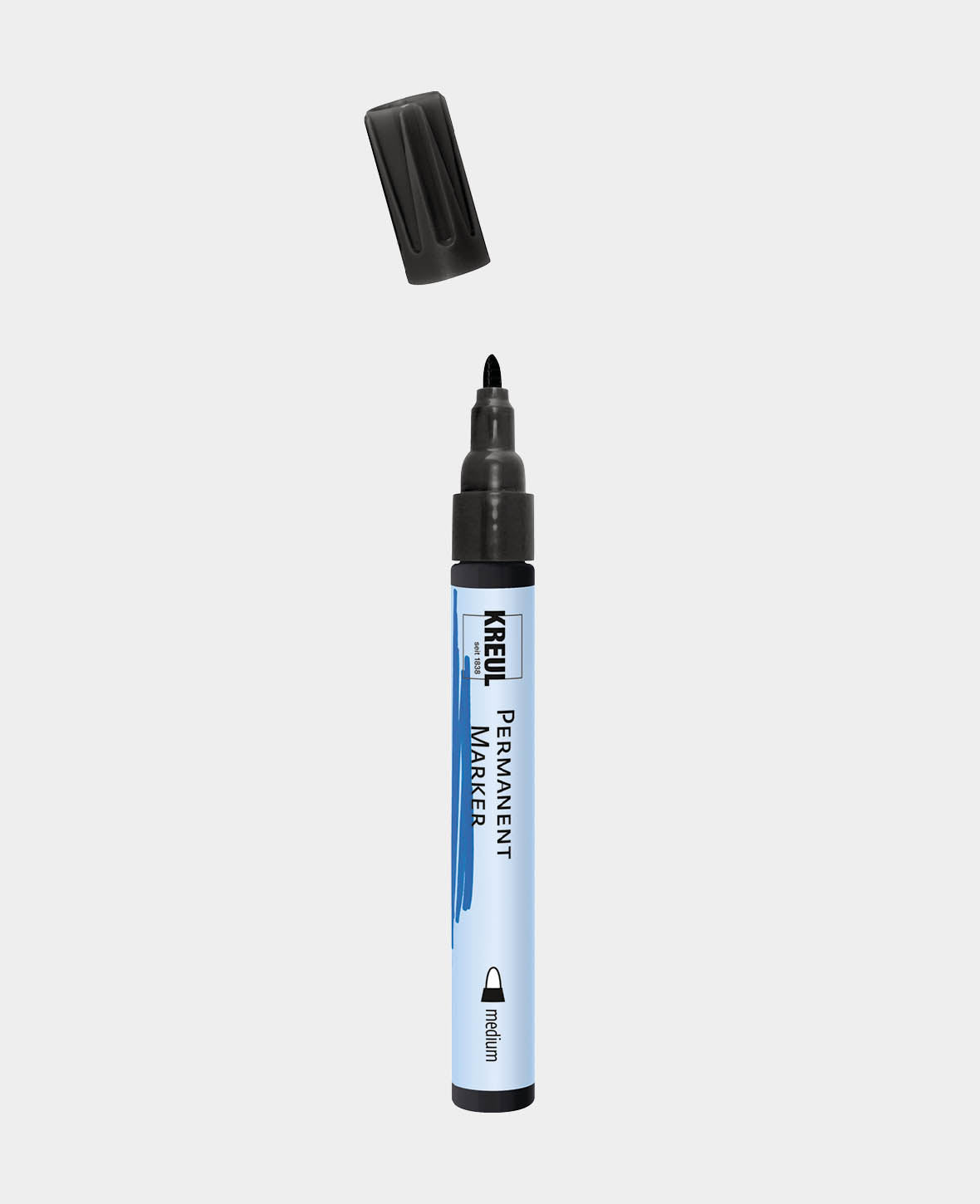 KREUL Permanent Marker, medium Black, 5-3 mm