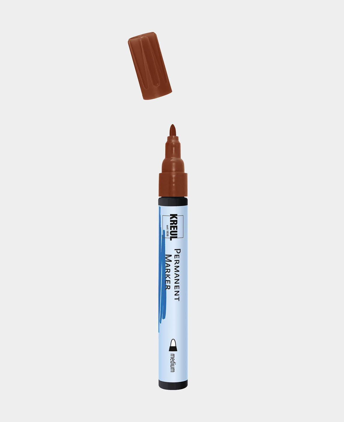 KREUL Permanent Marker, medium brown, 5-3 mm