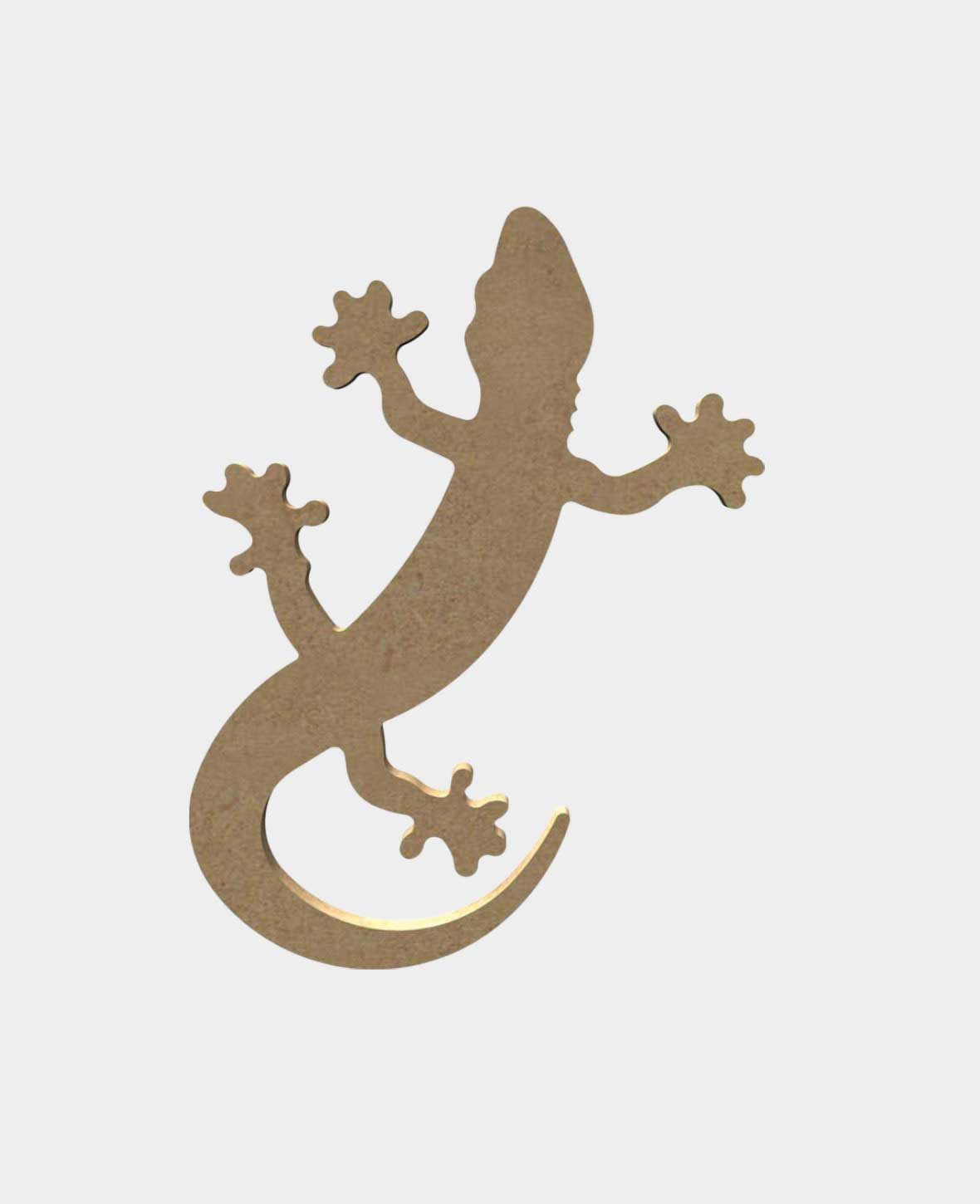 MDF naturel, Lézard, 17x11cm