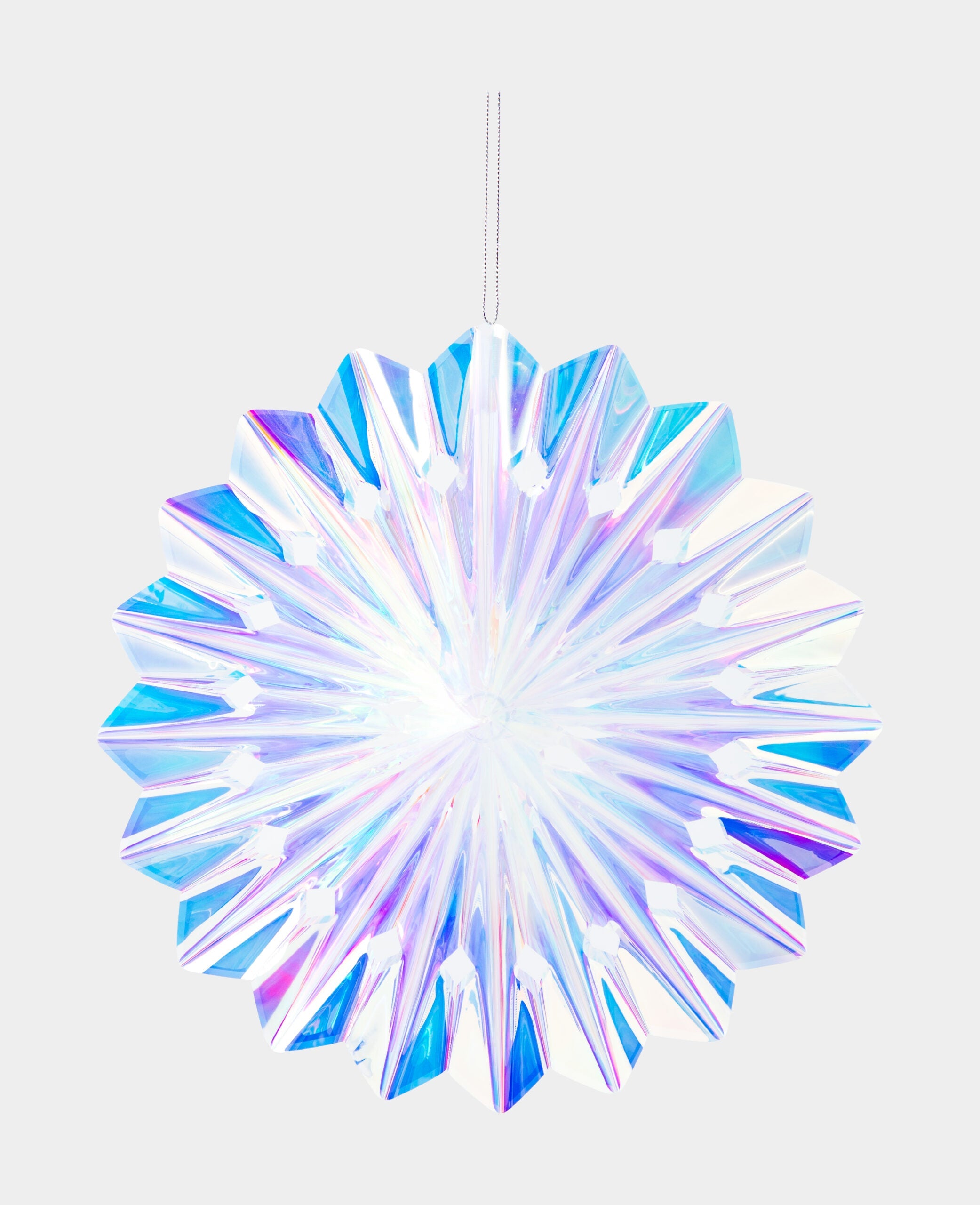 Decorative Hanging Fan, ideal for parties, weddings, birthdays and other festive occasions, iridescent/rainbow, ø 45 cm