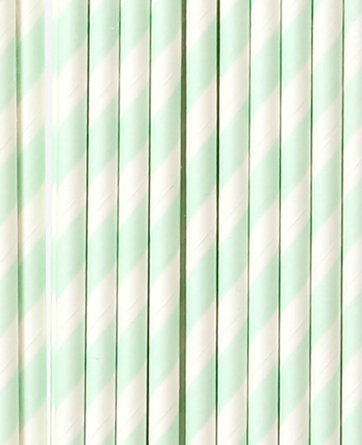 Papiertrinkhalme, Mint, 9.5 cm, 25 Stk.