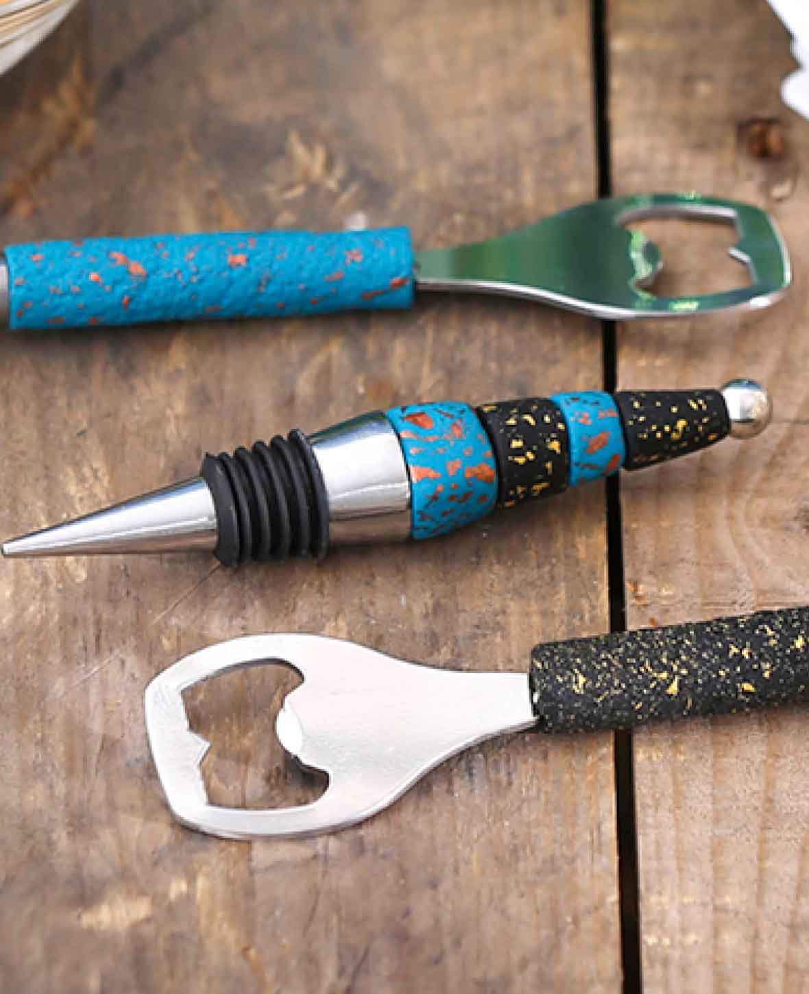 Bouchon de bouteille accessoire FIMO, 12 cm, 5 p.