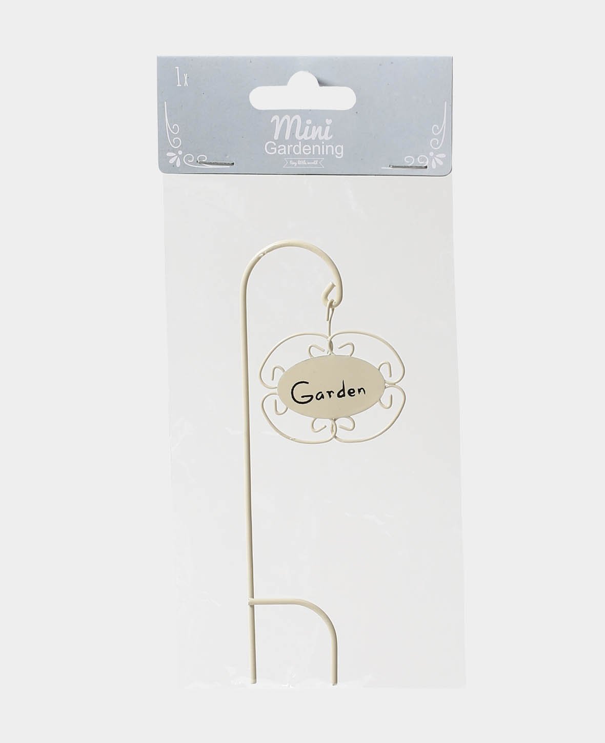 Plaque de jardin 15 cm, blanche