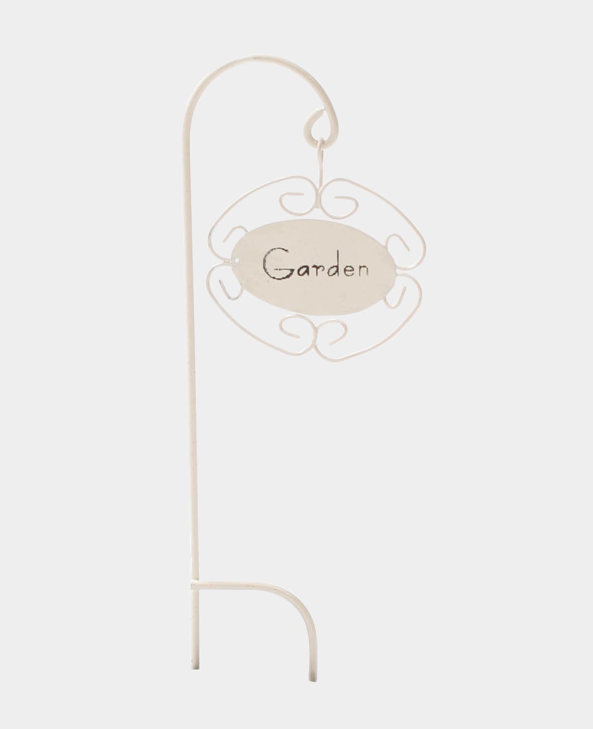 Plaque de jardin 15 cm, blanche