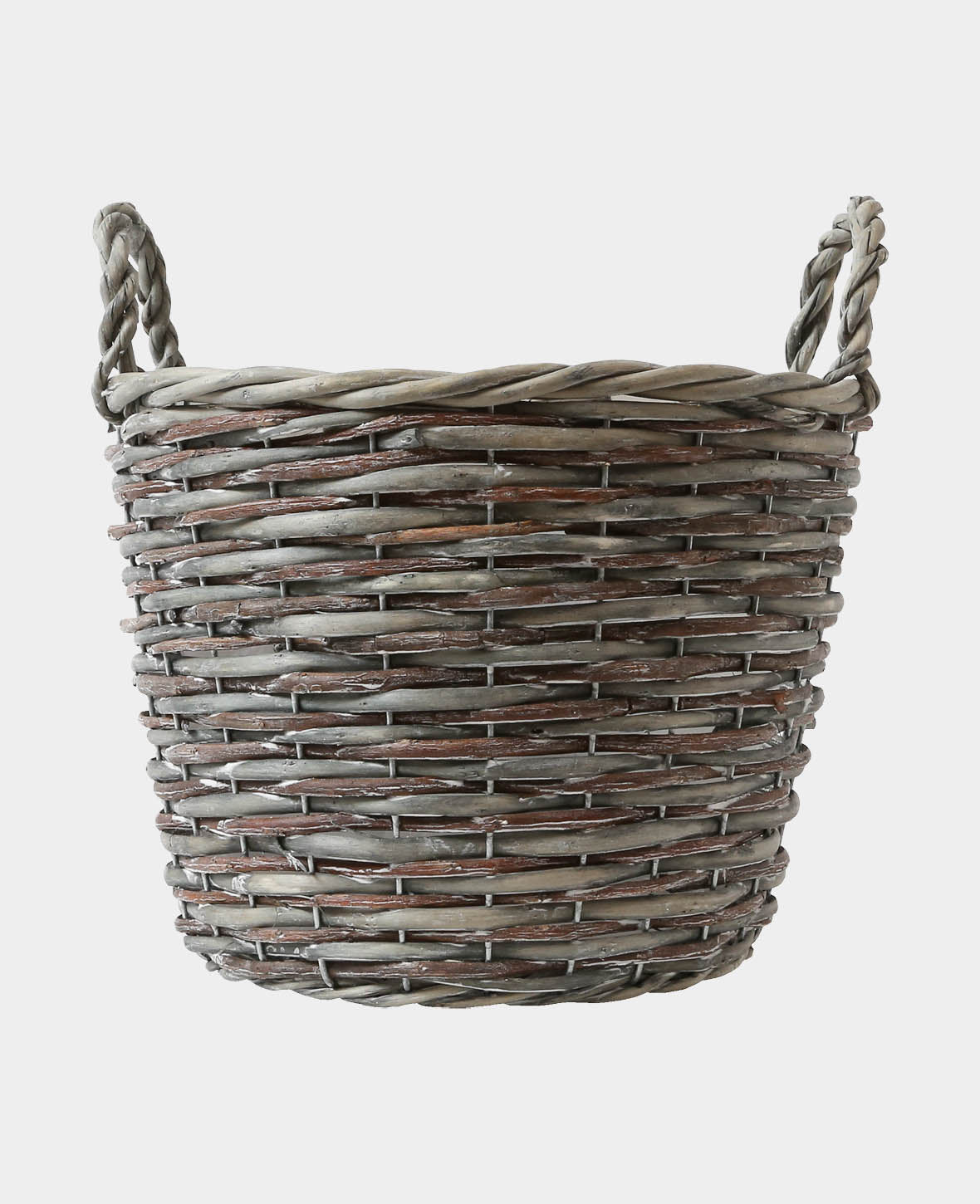 Blumenkorb rund Grau, ø 26 x 21 cm