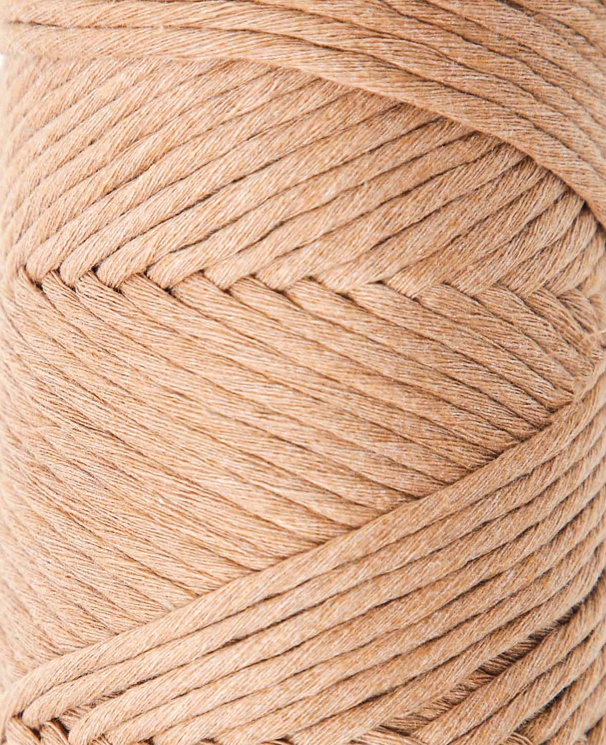 Carina camel, Lalana Garn für Häkeln, Stricken, Weben & Makramee Projekte, Hellbraun, 3 mm x ca. 120 m, ca. 200 g