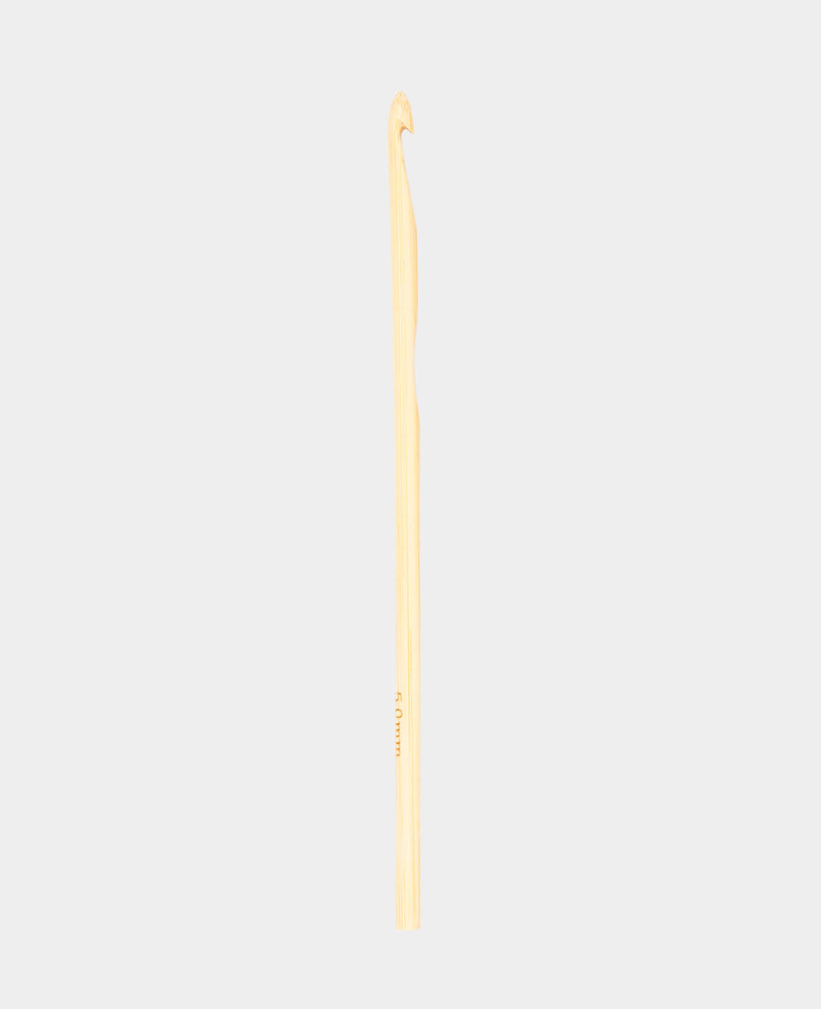 Häkelnadel, Bambus-Häkelnadel für Anfänger und Experten, Natur, ø 5 x 150 mm