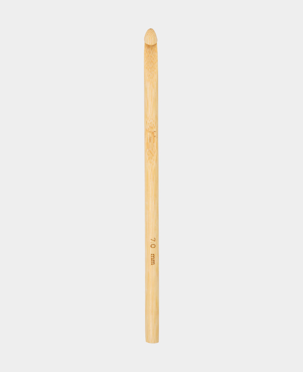 Häkelnadel, Bambus-Häkelnadel für Anfänger und Experten, Natur, ø 7 x 150 mm