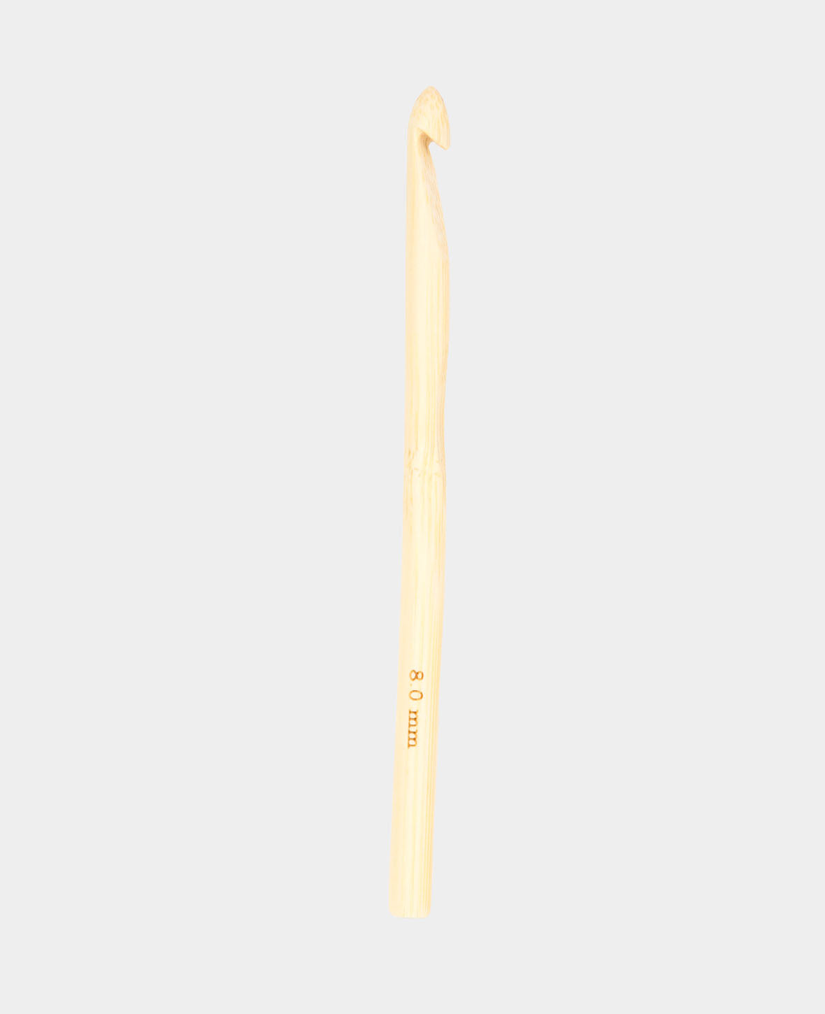 Häkelnadel, Bambus-Häkelnadel für Anfänger und Experten, Natur, ø 8 x 150 mm