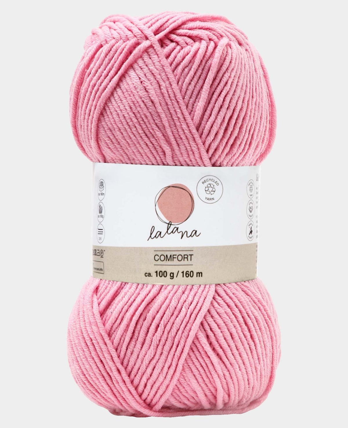 Comfort pink, Lalana Rosa, 3 mm x ca. 160 m, ca. 100 g