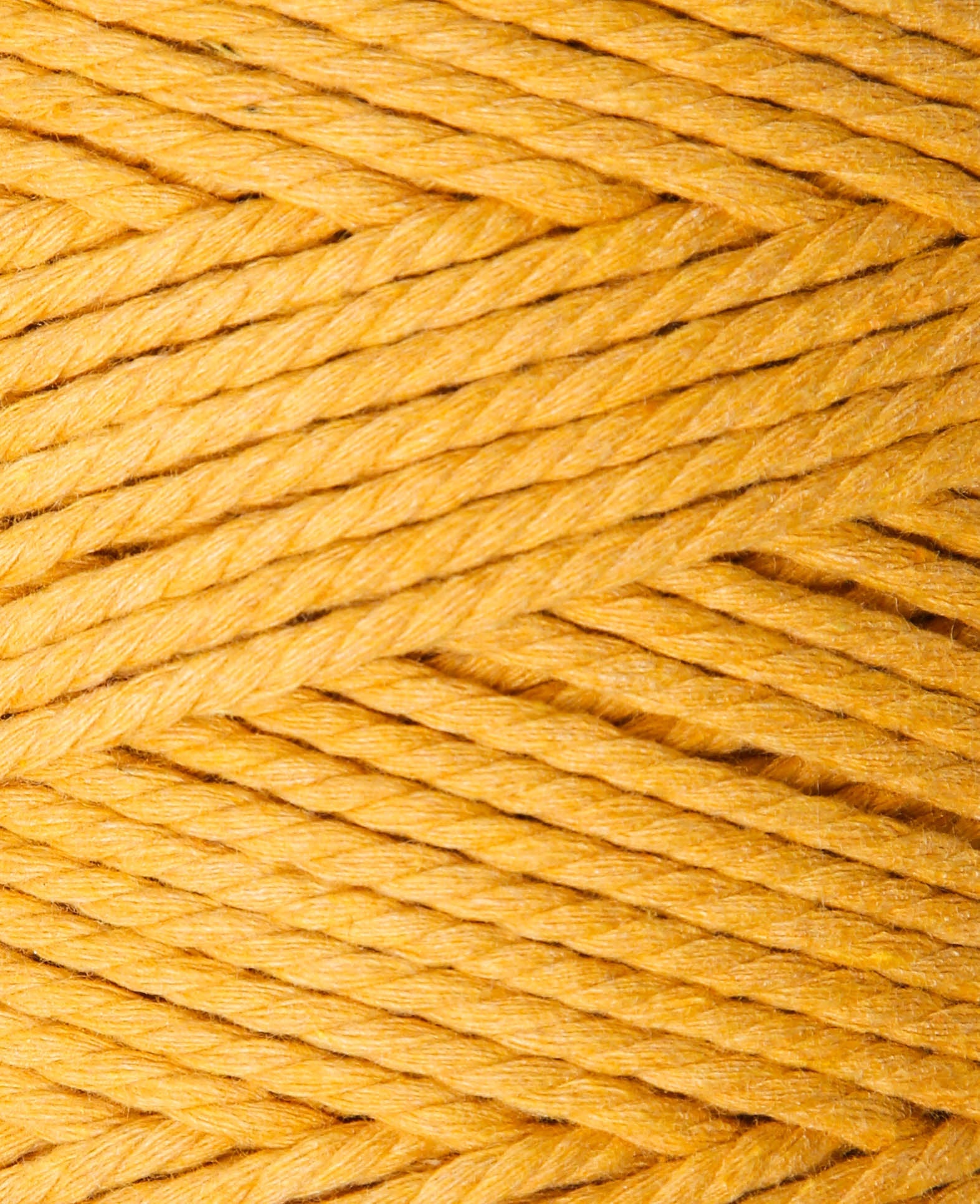 Macrame Rope mustard, Lalana Knüpfgarn für Makramee Projekte, Senfgelb, 2 mm x ca. 160 m, ca. 500 g