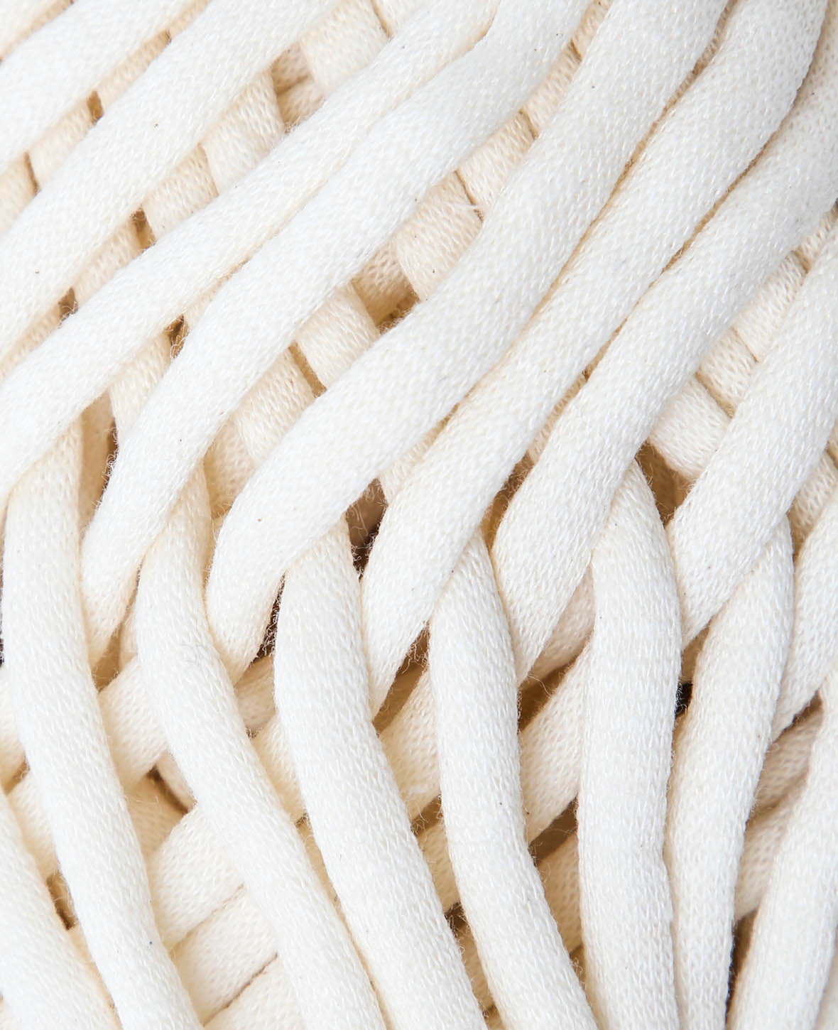 Soft Tube cream, Lalana Schlauchgarn zum Häkeln, Stricken, Knüpfen & Makramee Projekte, Cremefarbe, ca. 6 mm x 58 m, ca. 200 g