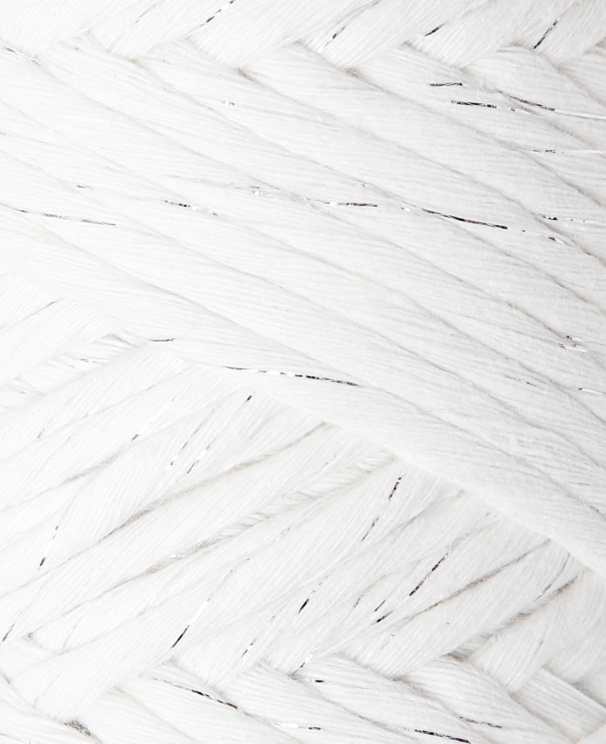 Spessa cream silver, Lalana Makrameegarn, Creme- & Silberfarbe, ca. 5 mm x 60 m, ca. 250 g