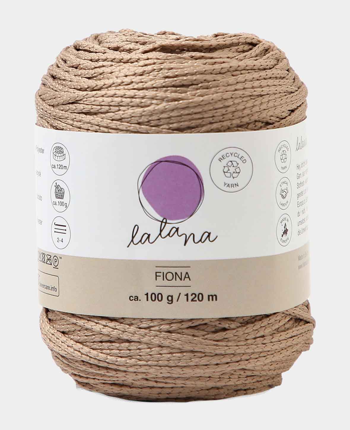 Fiona Coffee, Lalana Kettengarn, Kaffee, ca. 100 g, ca. 120 m, ø 2mm