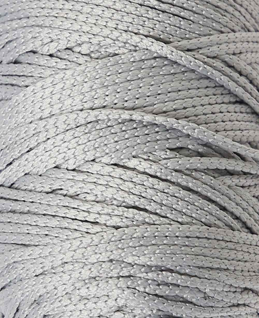 Fiona light grey, Lalana Kettengarn, Hellgrau, ca. 100 g, ca. 120 m, ø 2mm