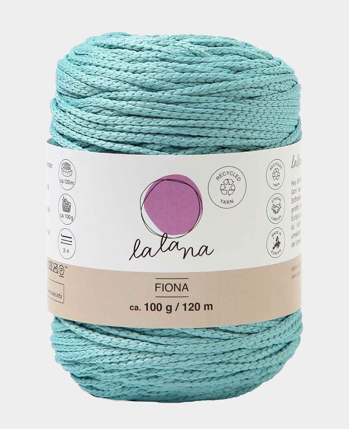 Fiona mint, Lalana Kettengarn, Minzgrün, ca. 100 g, ca. 120 m, ø 2mm