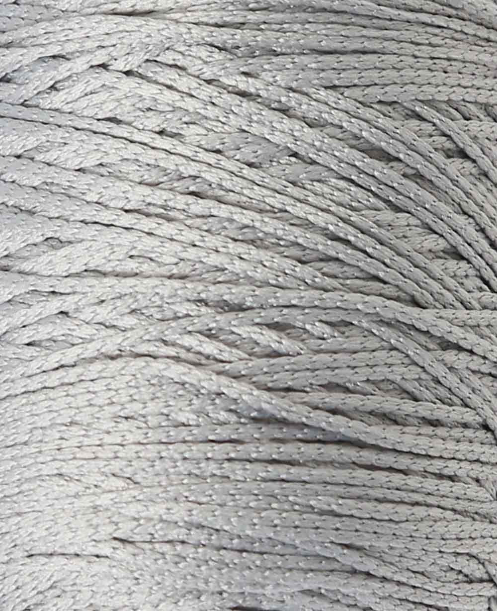 Fiona light grey, Lalana Kettengarn, Hellgrau, ca. 100 g, ca. 260 m, ø 1mm