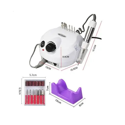(6in1) Electric Nail Drill Nail Care with Pedal Polishing Tool Ma