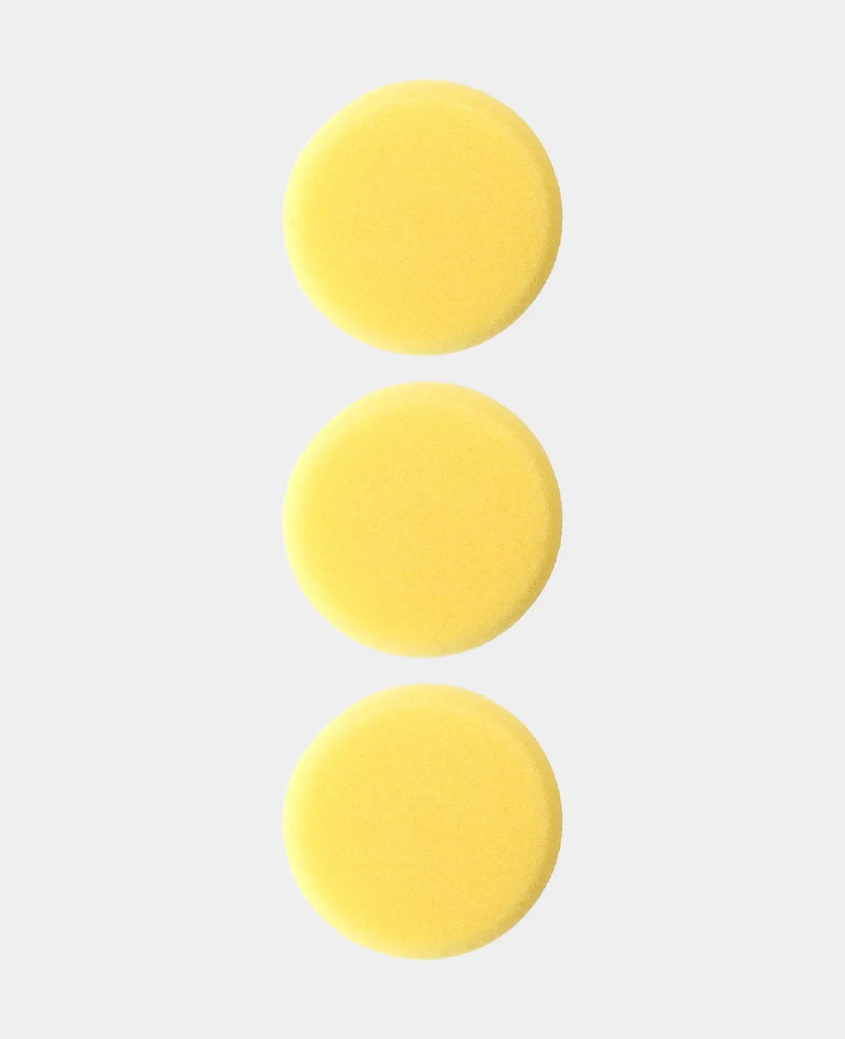 Éponges à peindre, ø 7,5 x 2,5 cm, éponges en mousse, rondes, douces, jaunes, 3 pièces