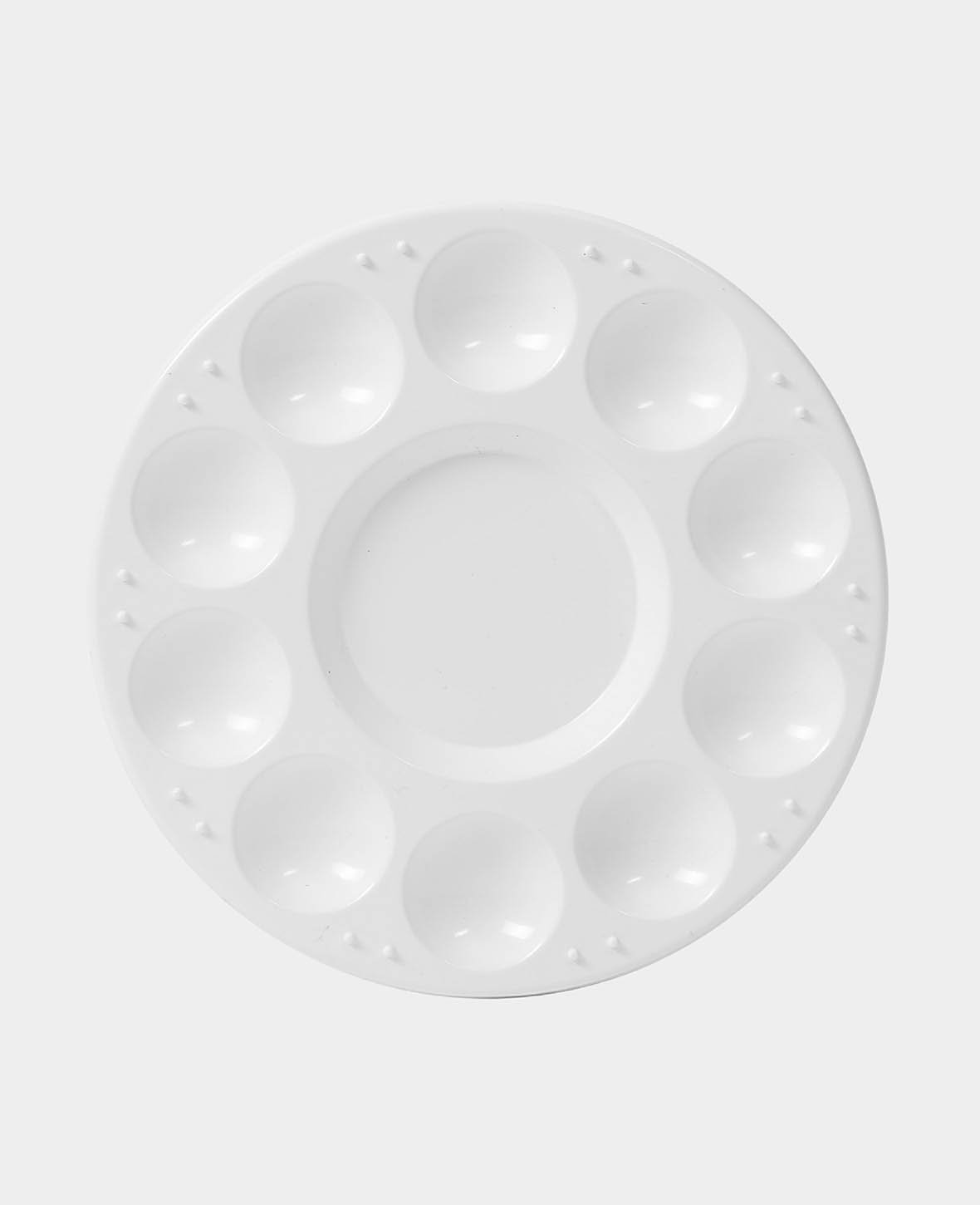 Mixing Palette, Round, White, 17 x 1 x 17 cm