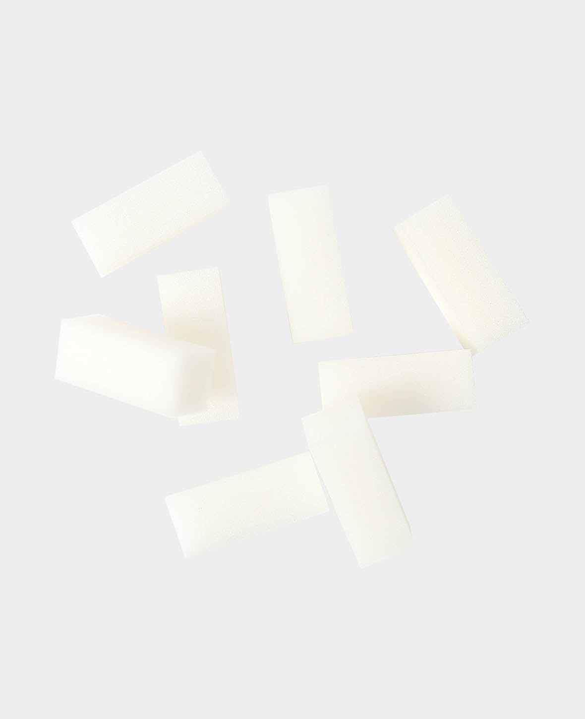 Malschwämme, 2 x 2 x 5 cm, Farbschwämme aus Schaumstoff, eckig, weich, Weiss, 8 Stk.