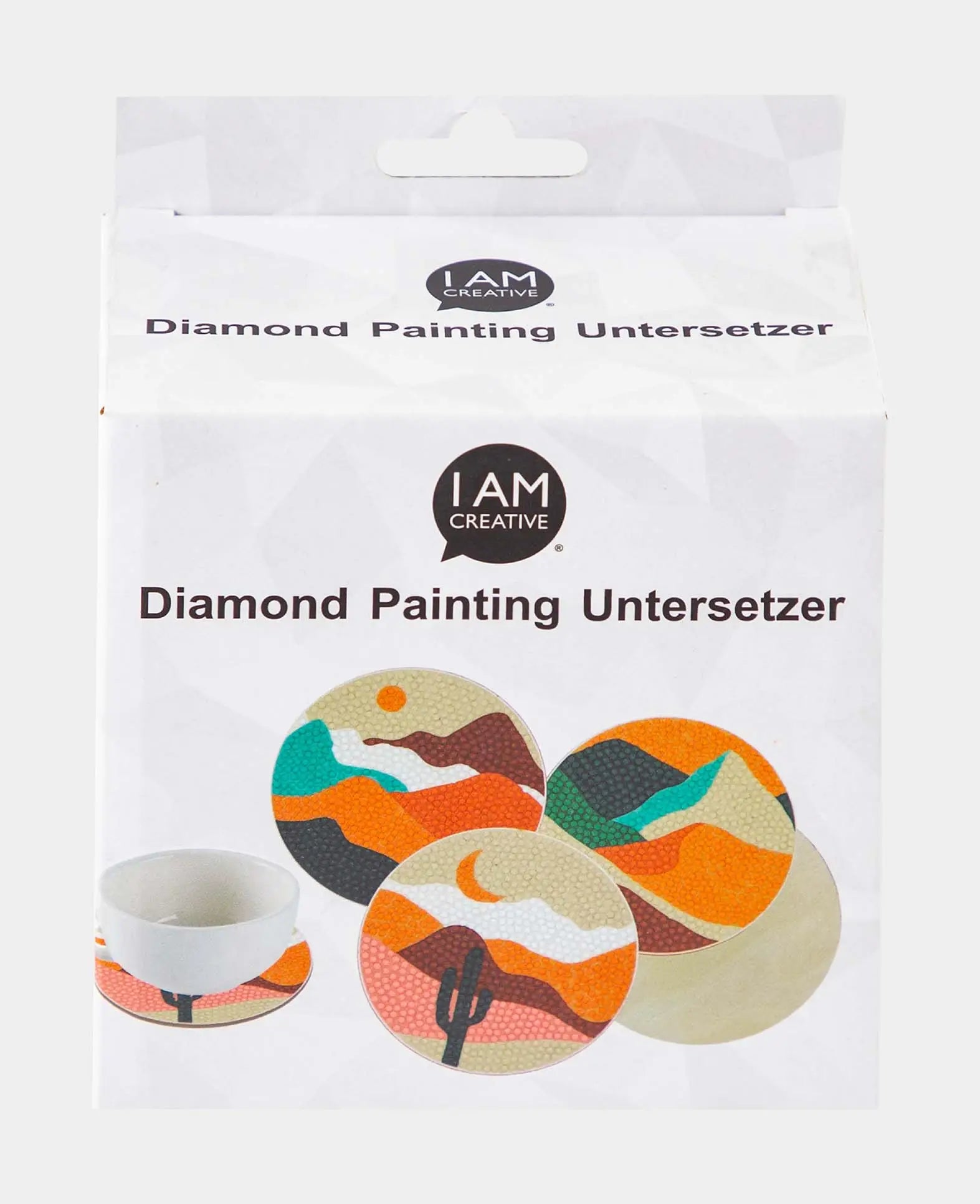 Sous-verres Diamond Painting, paysage, Ø 10 cm, 6 p.
