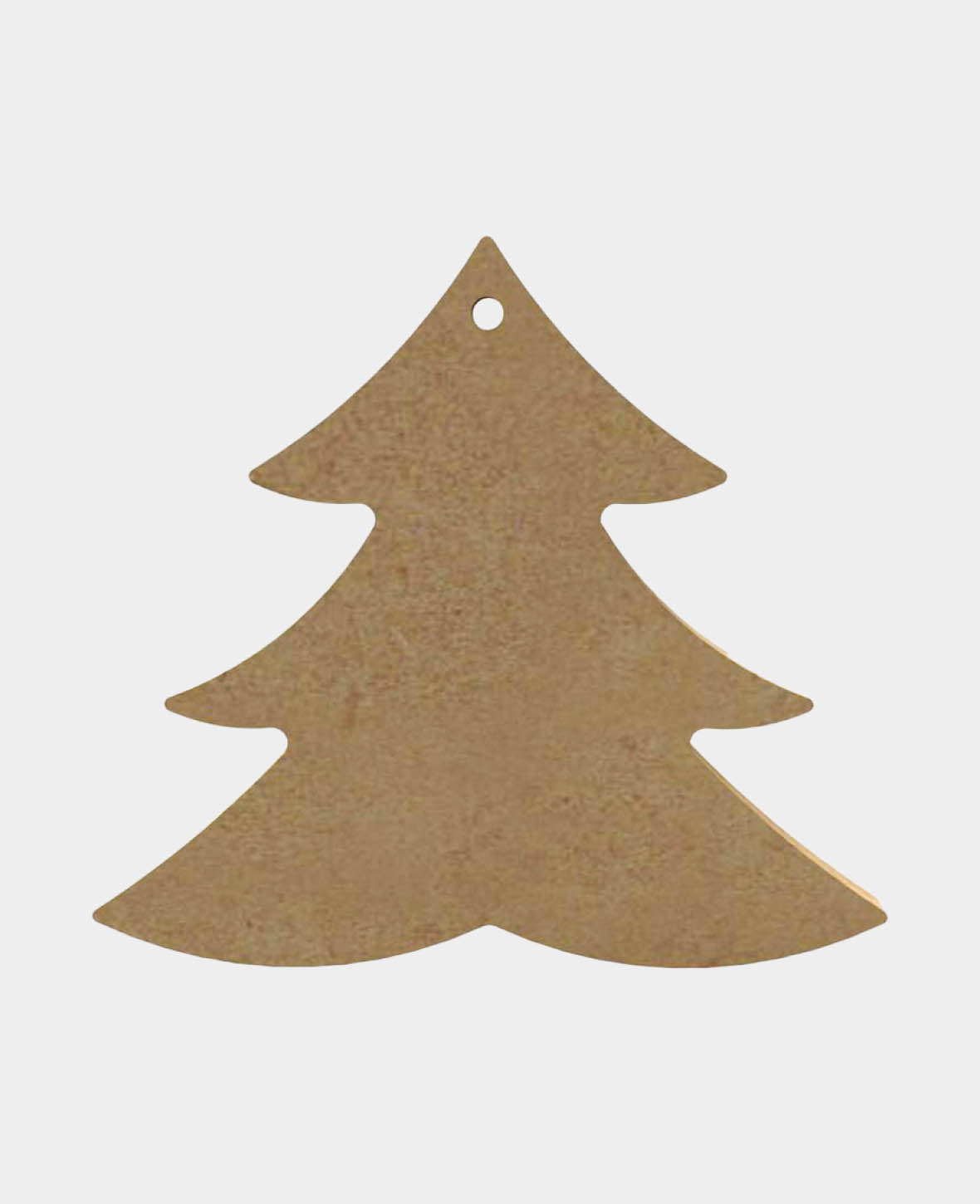 MDF-Deko Weihnachtsbaum, 11 x 0.5 x 10 cm, Braun, 1 Stk.