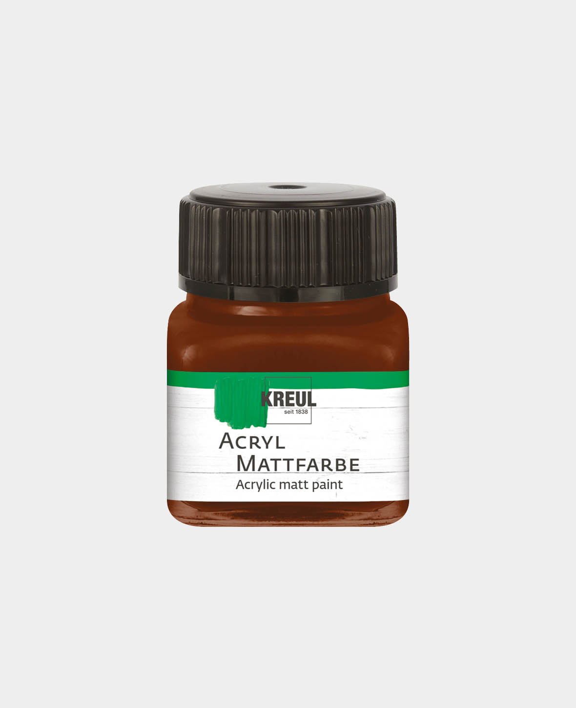 KREUL Acryl Mattfarbe, Schokobraun, 20 ml