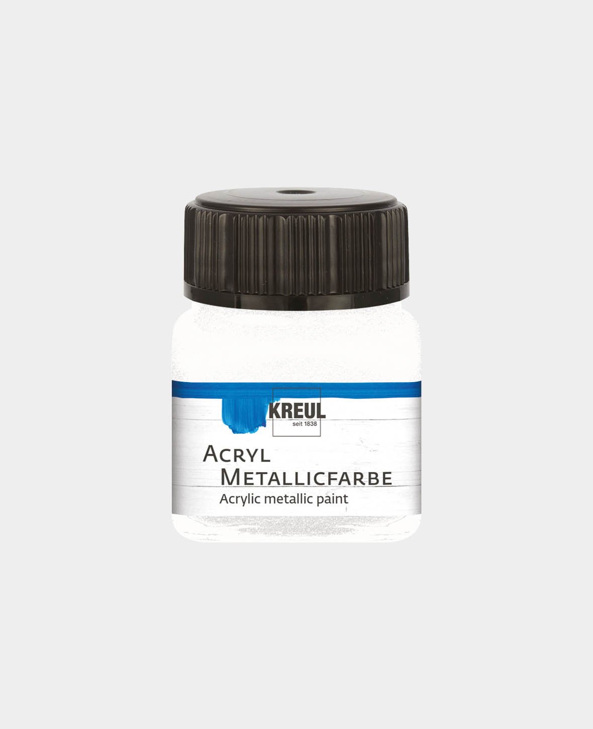 KREUL Acryl Metallicfarbe, Perlmutt-Weiss, 20 ml