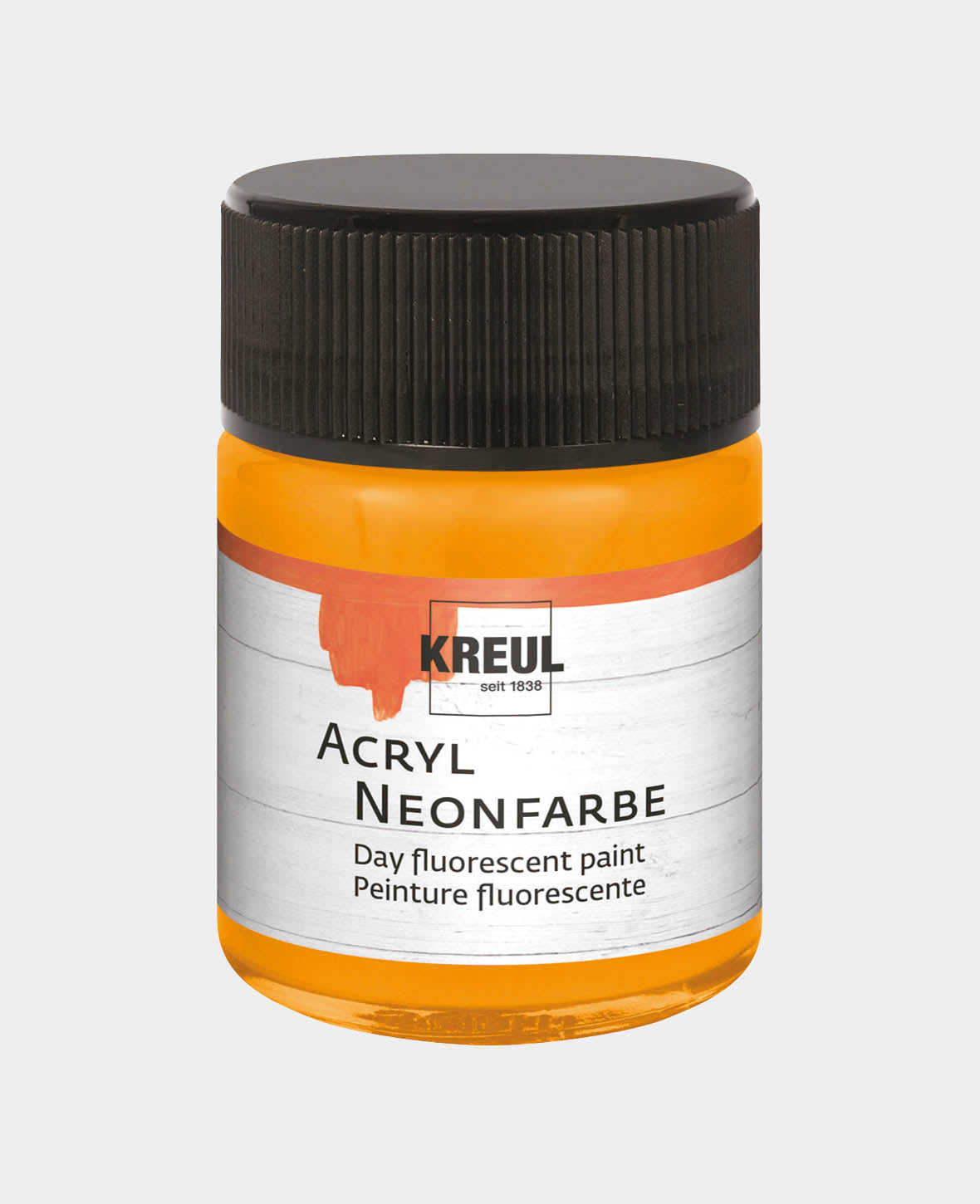 KREUL Acrylic Neon Paint, Neon Orange, 50 ml