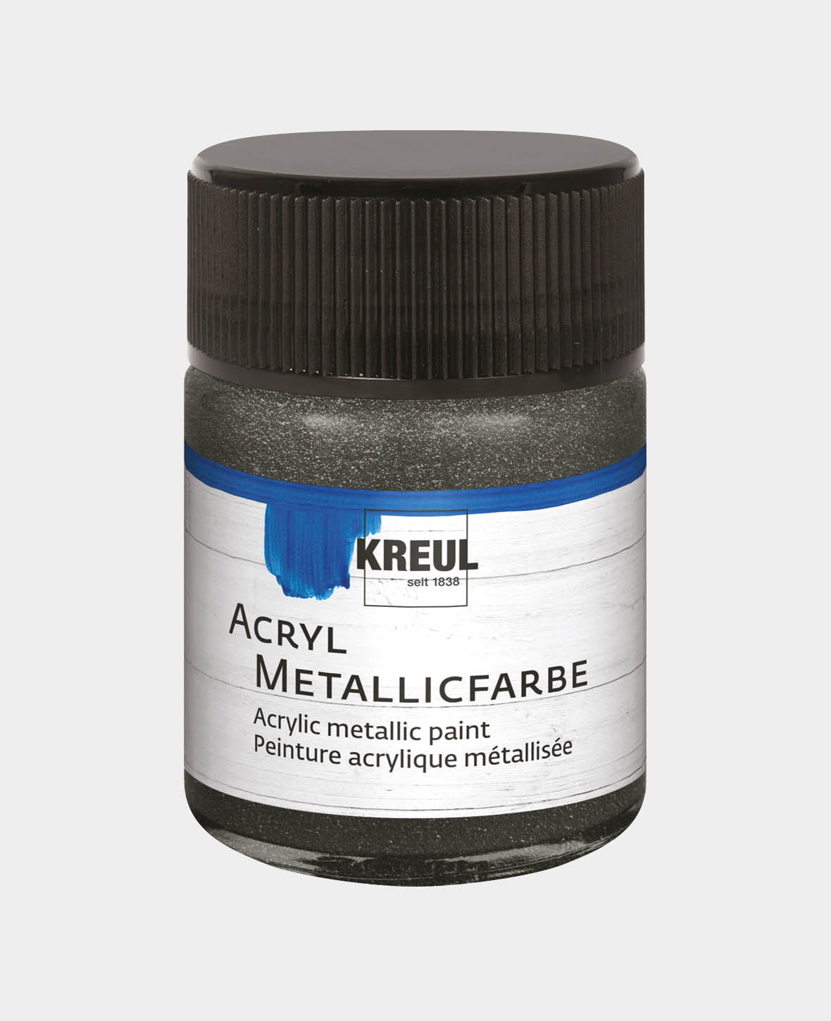 KREUL Acryl Metallicfarbe, Anthrazit, 50 ml