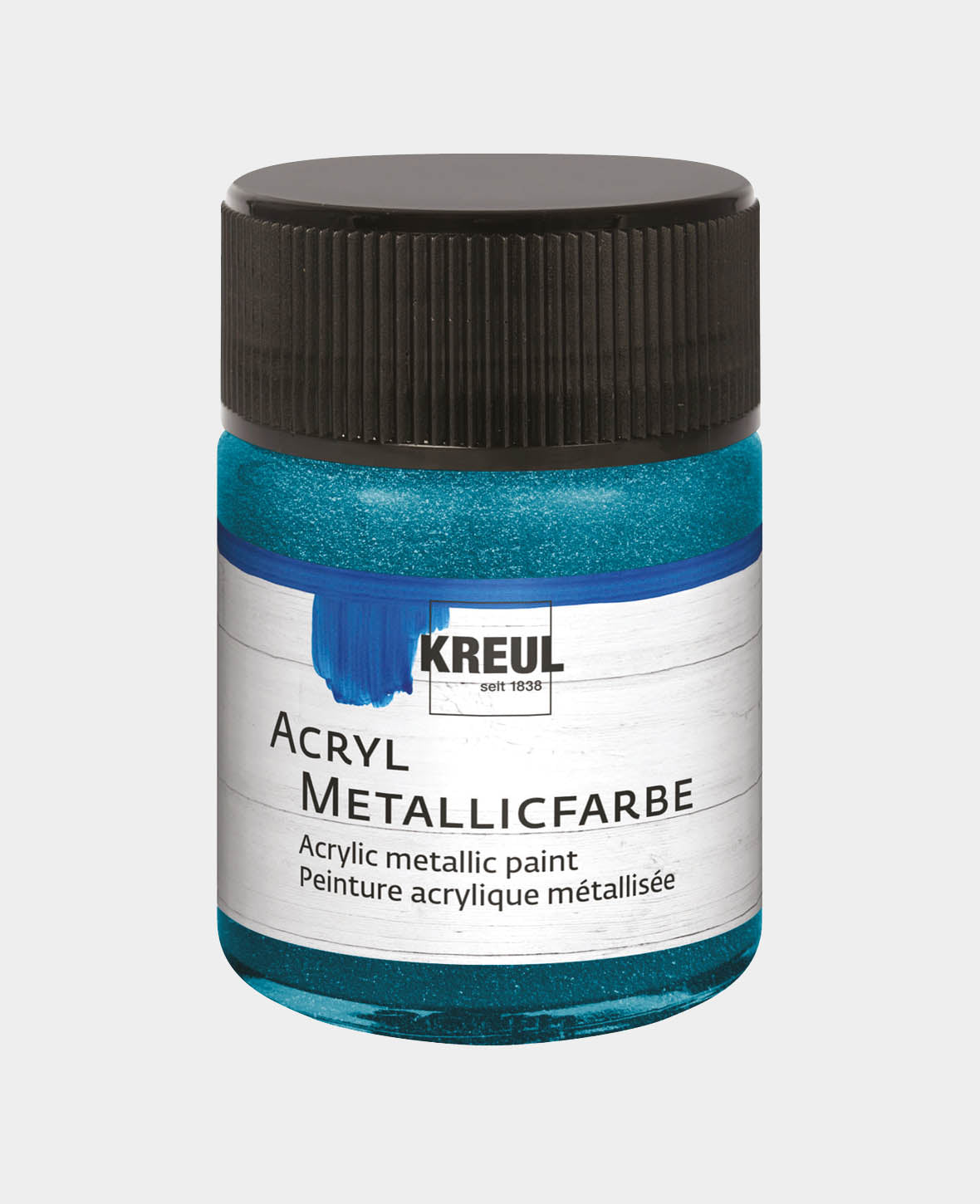 KREUL Acryl Metallicfarbe, Petrol, 50 ml