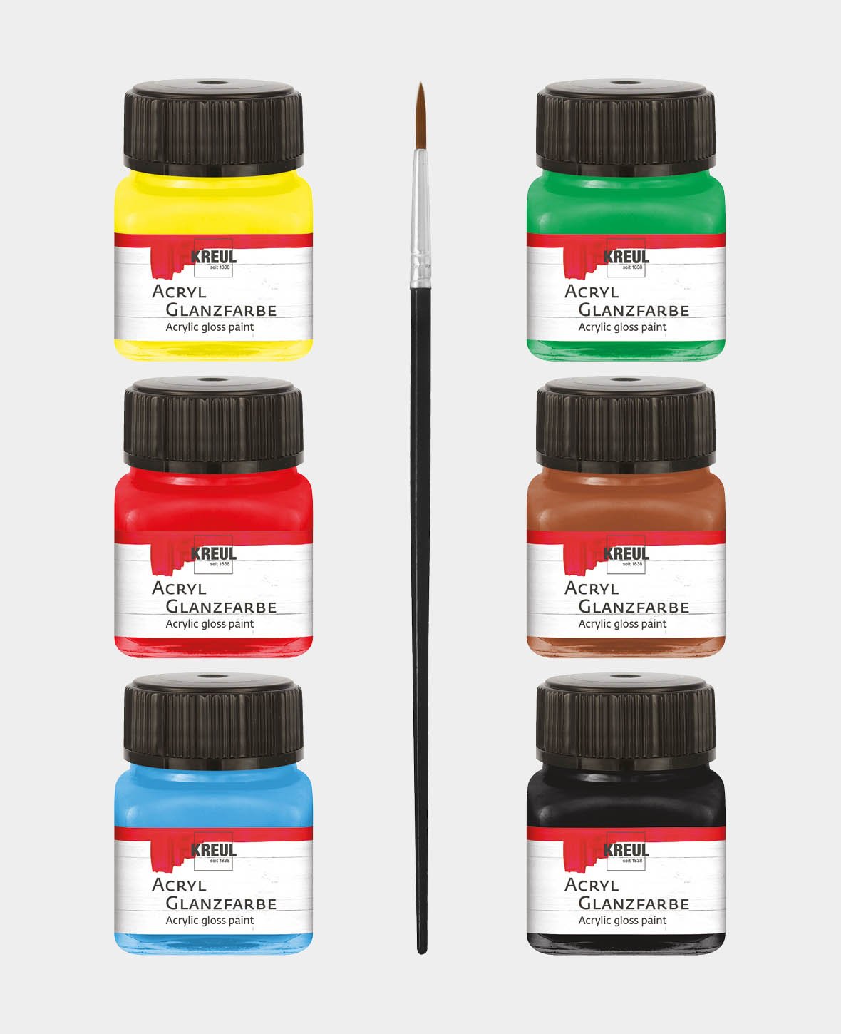 KREUL Acryl Glanzfarben Basis Set