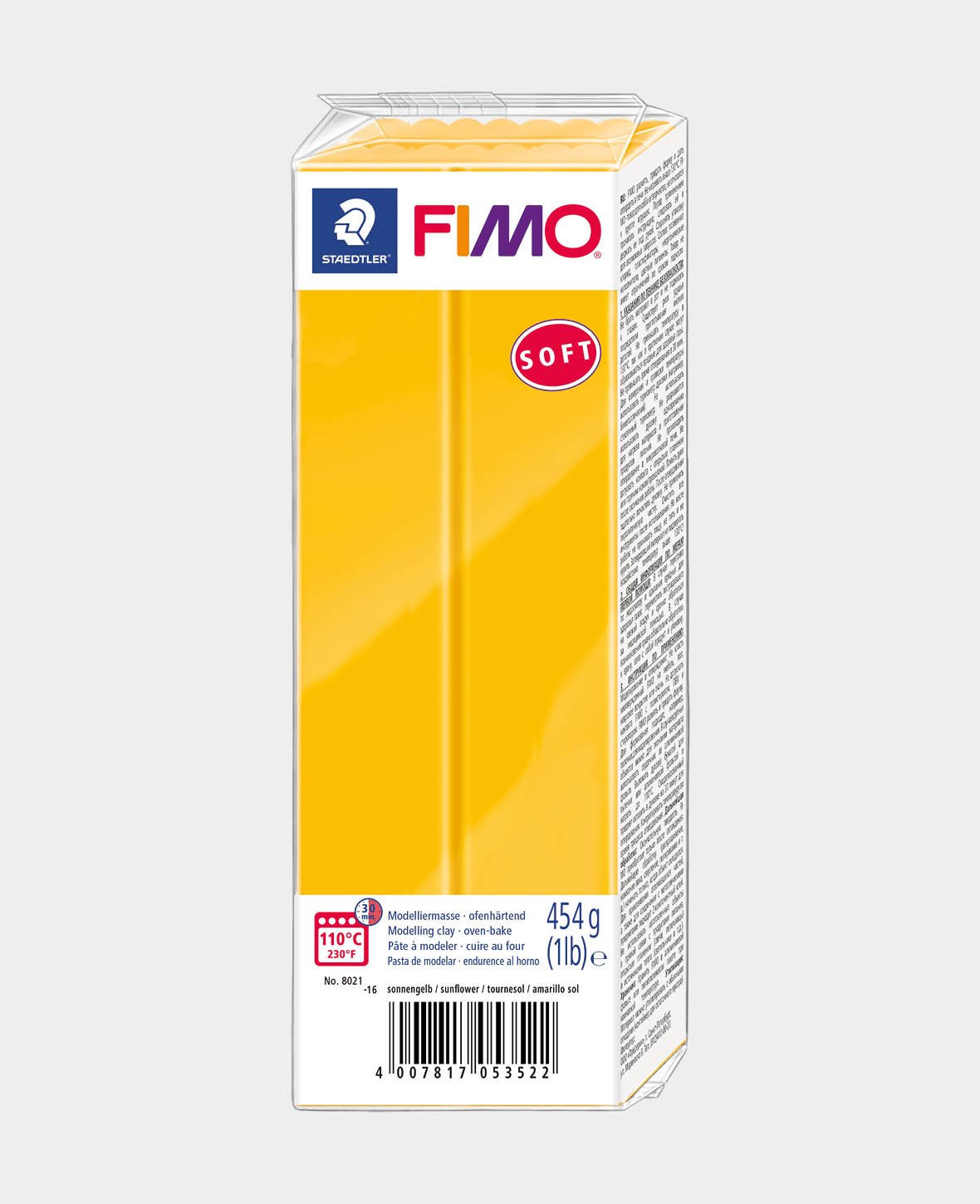 FIMO® soft Grossblock, sonnengelb