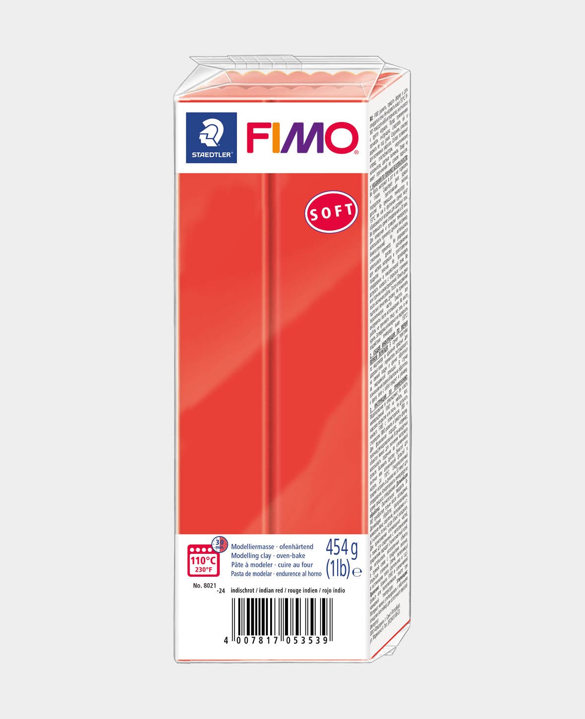 FIMO® soft Grossblock, indischrot