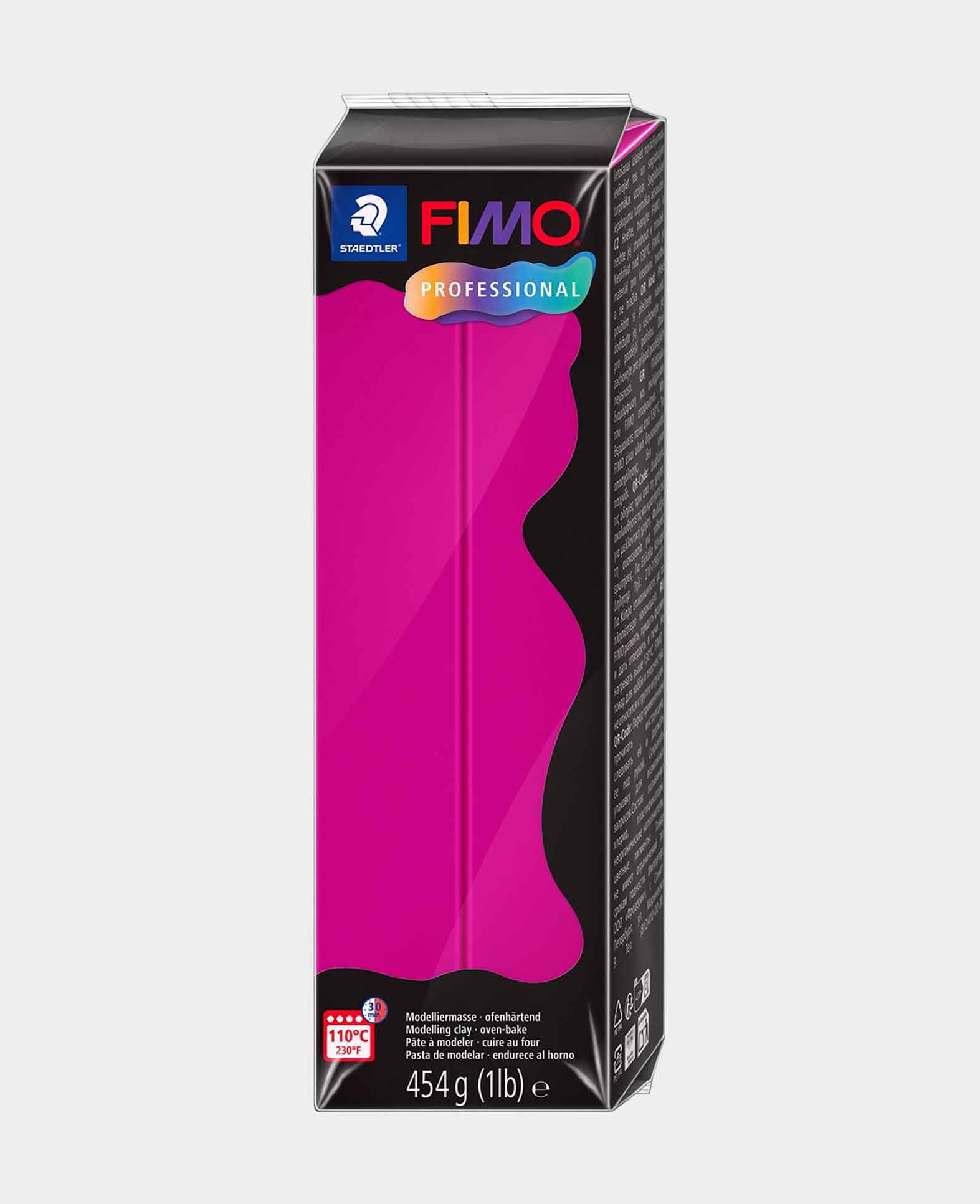 FIMO® professional Grossblock, reinmagenta