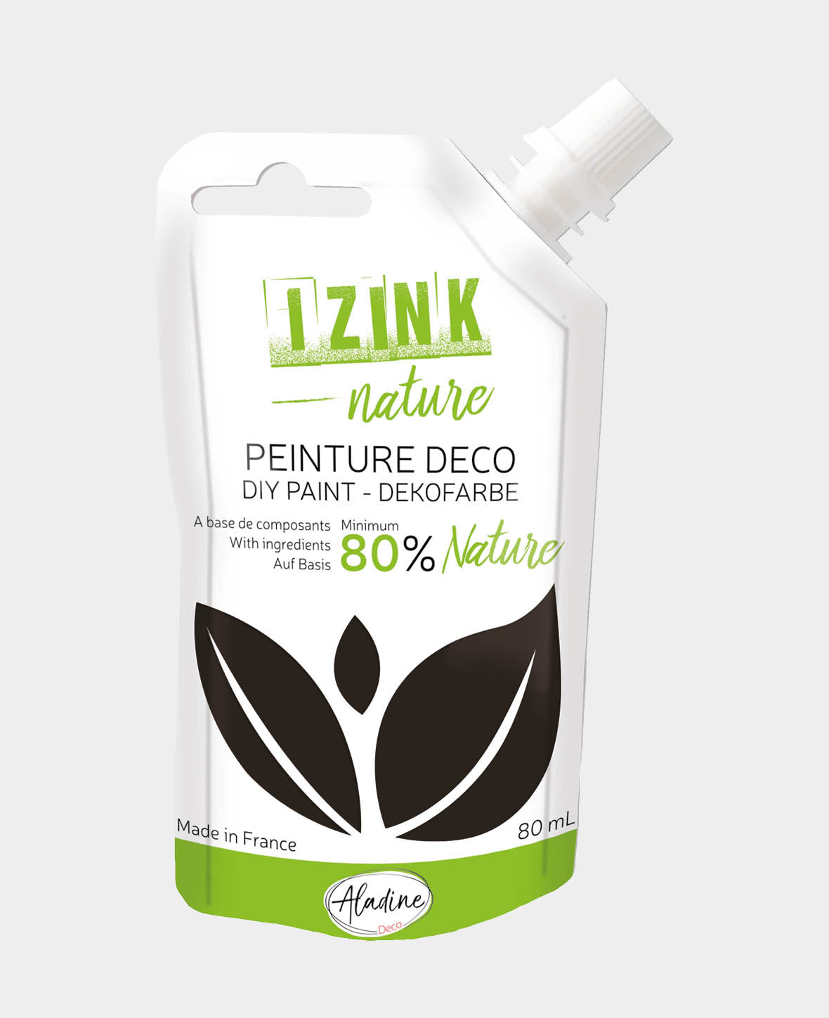 IZINK Dekofarbe, Schwarz, 80 ml, 1 Stk.