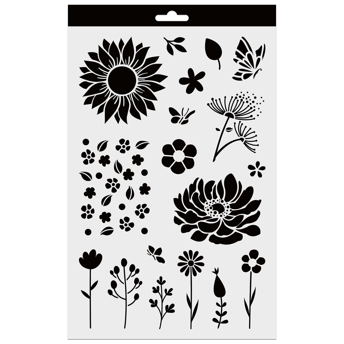 Schablone Blumen