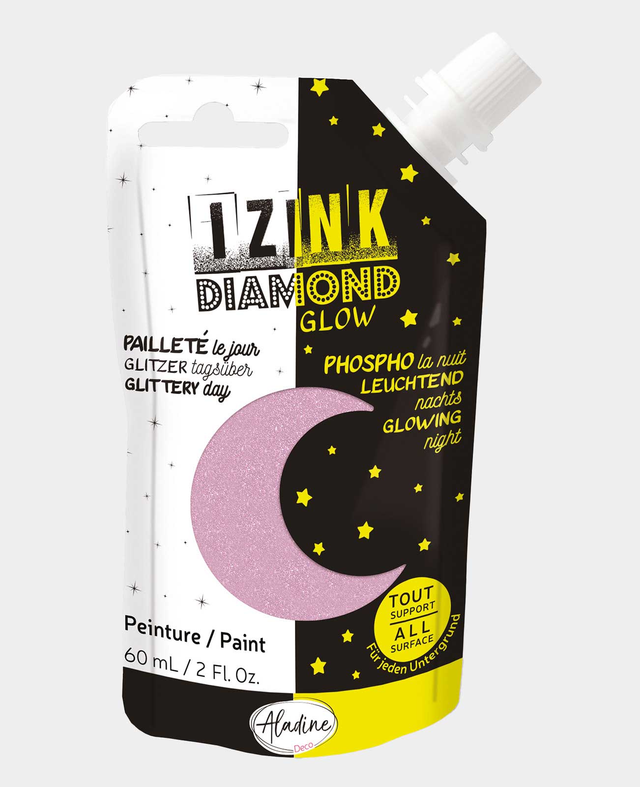 IZINK Diamond Glow rose pâle, 80ml