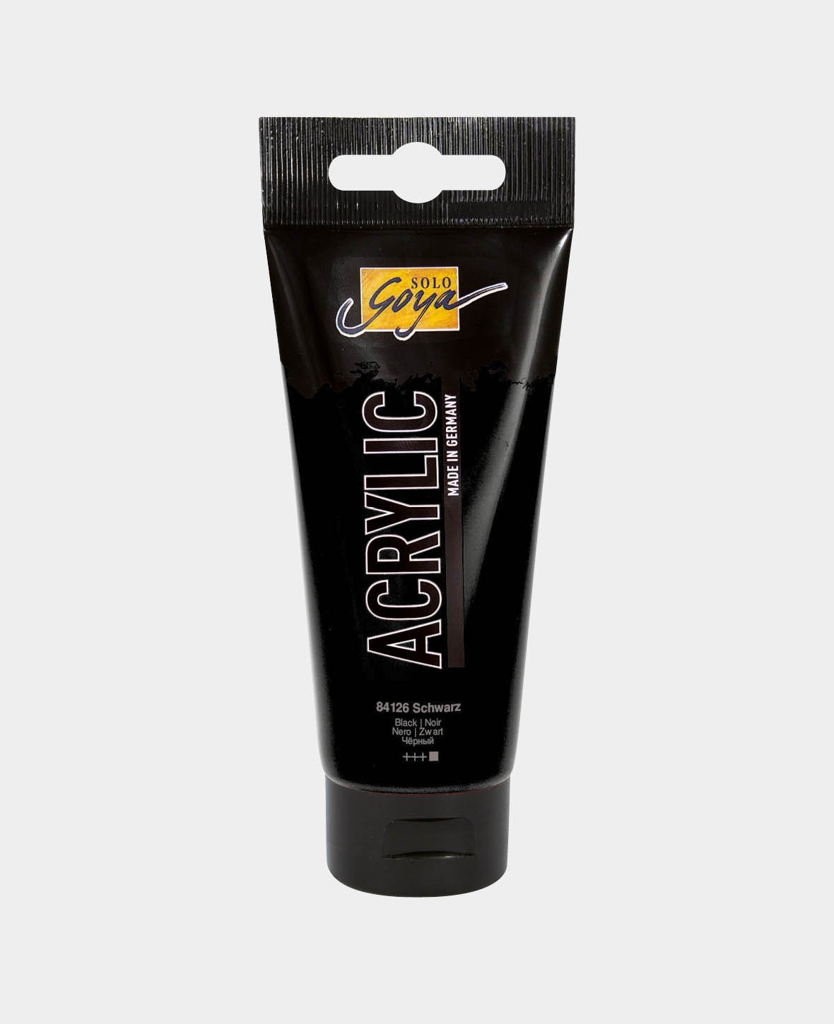 SOLO GOYA Acrylfarbe, Schwarz, 100 ml