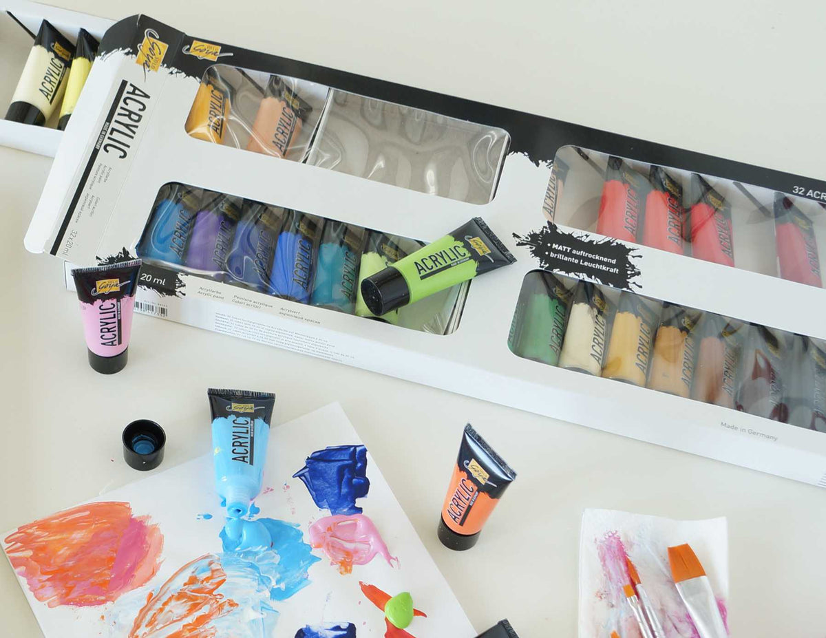 32-piece set SOLO GOYA Acrylic Tubes, 20 ml