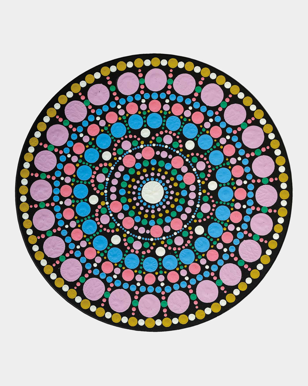 Dot painting MDF Form u.Schablone 20cm, 1